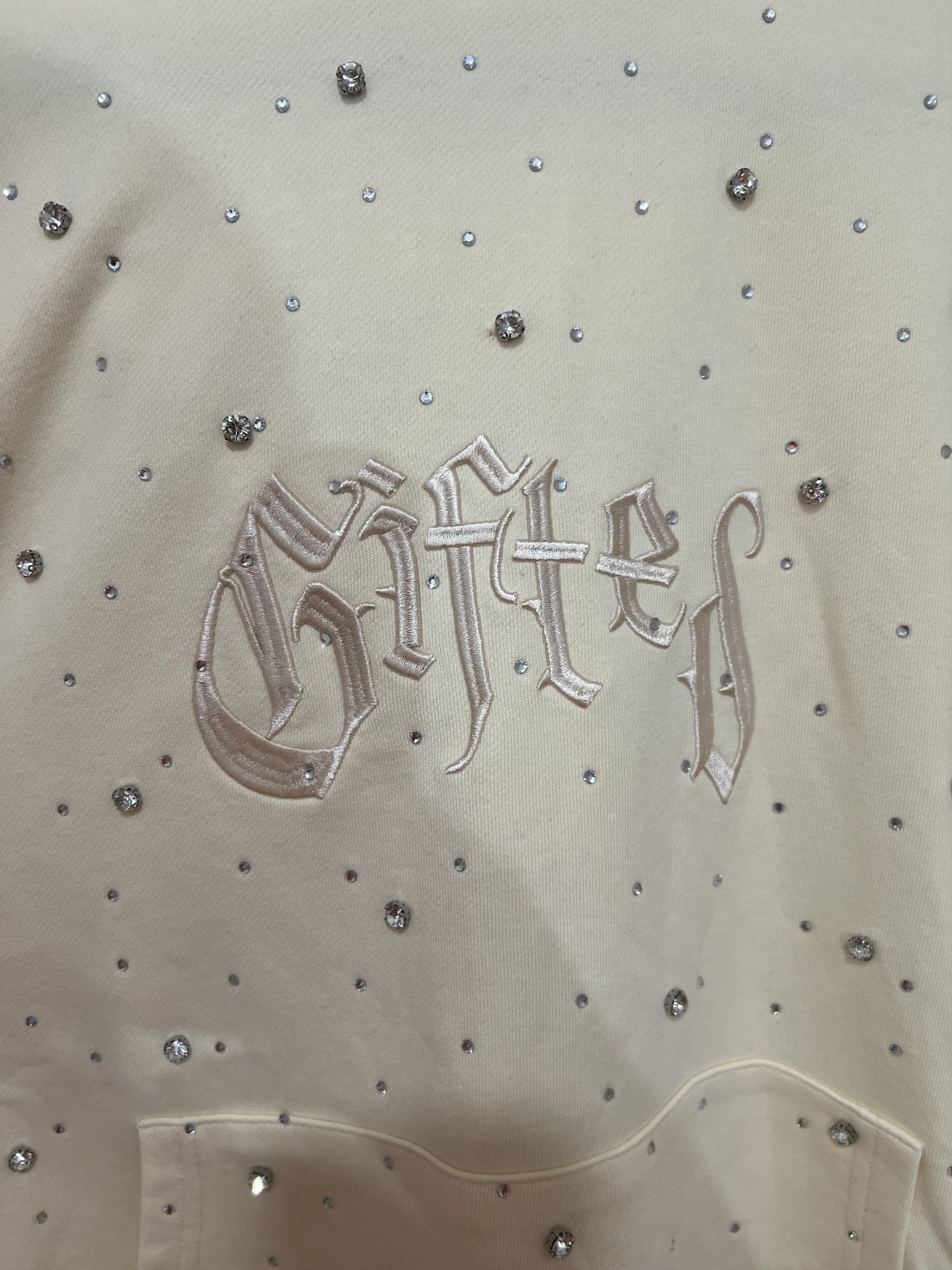 Other GFTD LA Cream Rhinestone Hoodie Size US XL / EU 56 / 4 - 4 Thumbnail