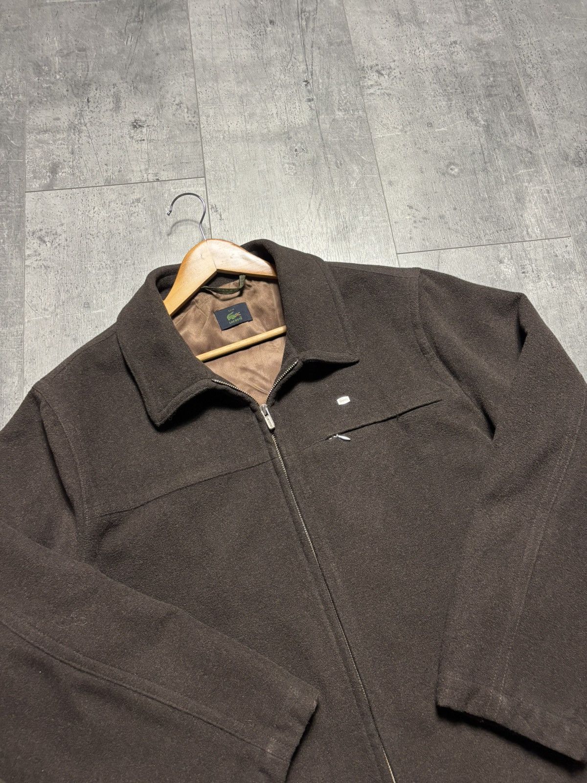 Lacoste Vintage Lacoste Brown Wool Jacket Size US XL / EU 56 / 4 - 8 Thumbnail