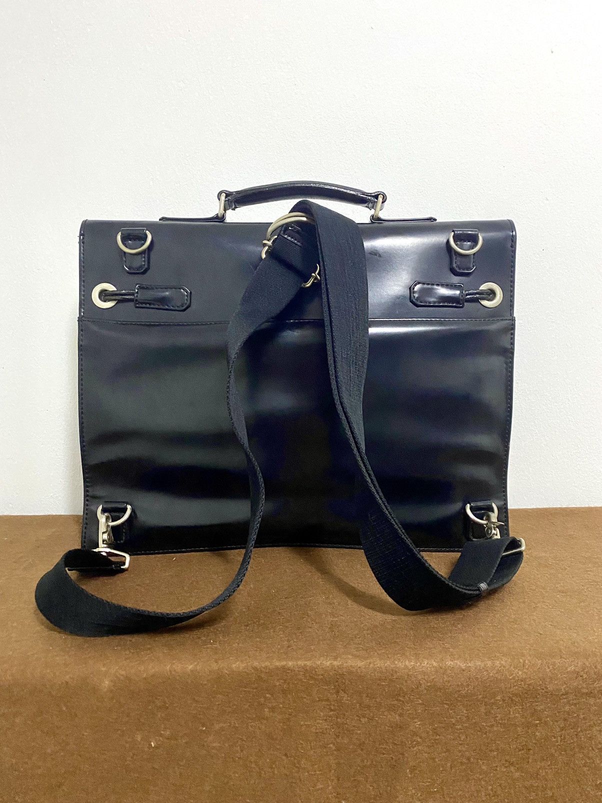 Jean Paul Gaultier Rare 90s JPG Birkin Kelly Leather GothicBriefcase Bag Size ONE SIZE - 19 Thumbnail