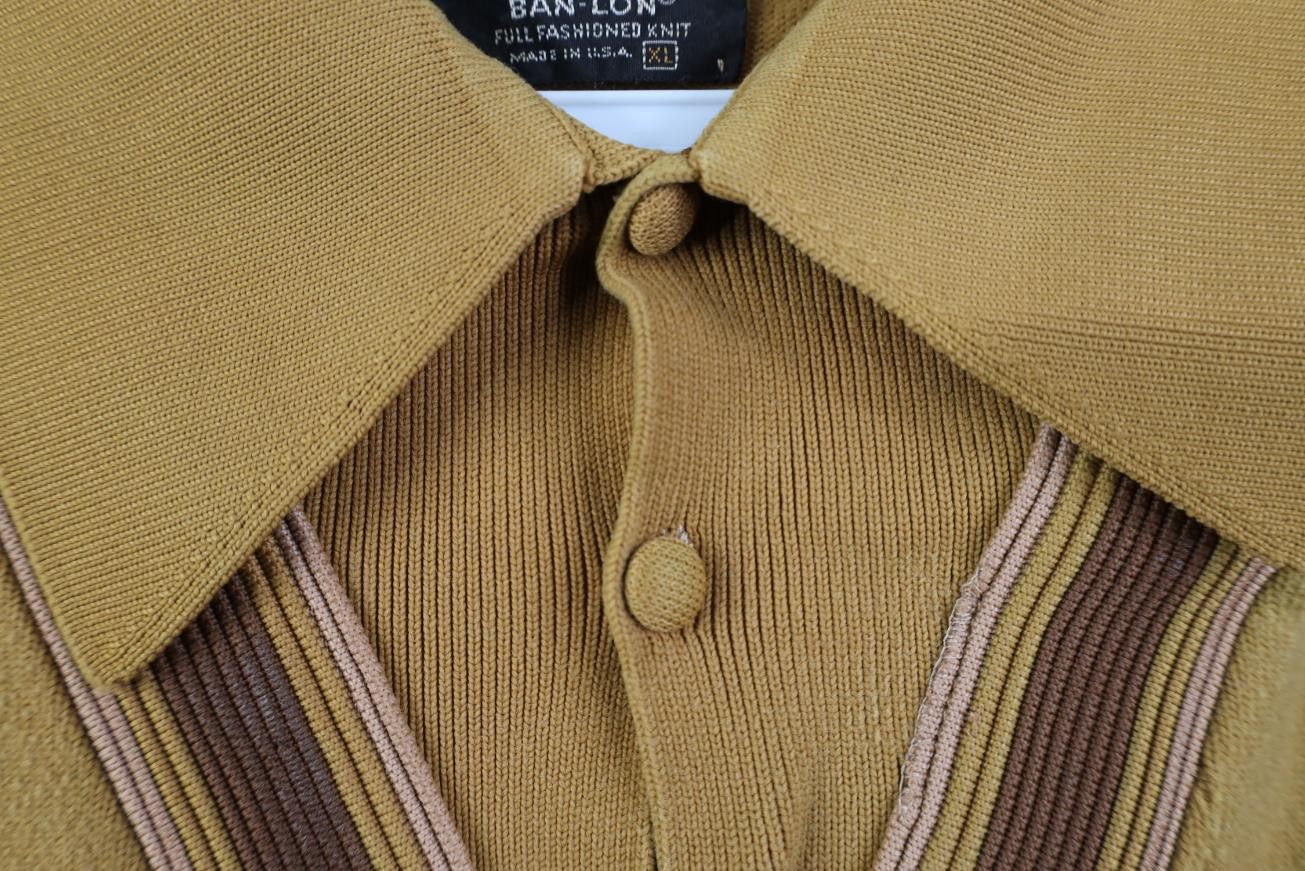 Vintage Vintage 50s 60s Rockabilly Knit Pullover Polo Shirt USA Size US XL / EU 56 / 4 - 5 Thumbnail
