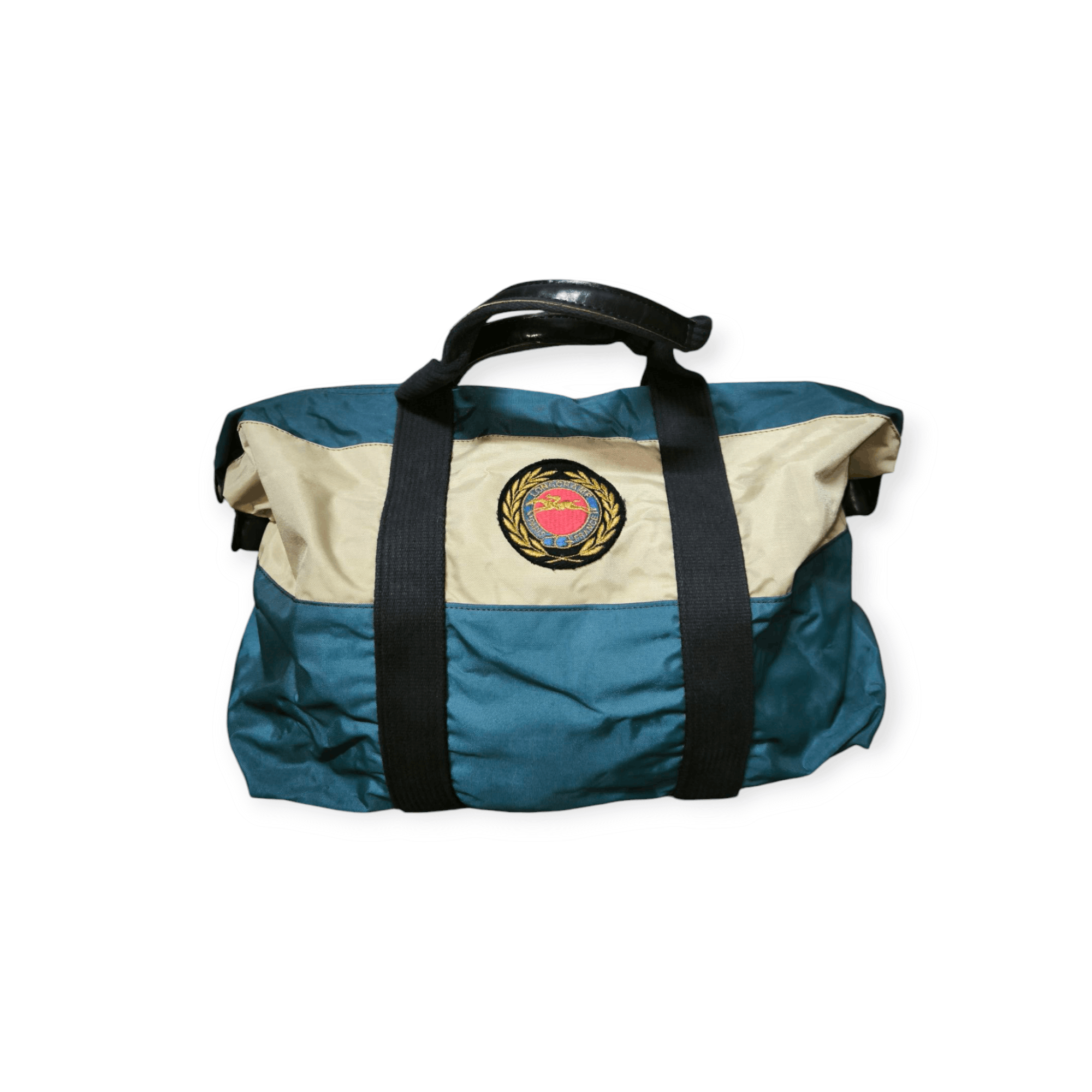 Designer × Longchamp Vintage Embroidery Logo Duffle Tote Hand Bag Size ONE SIZE - 1 Thumbnail