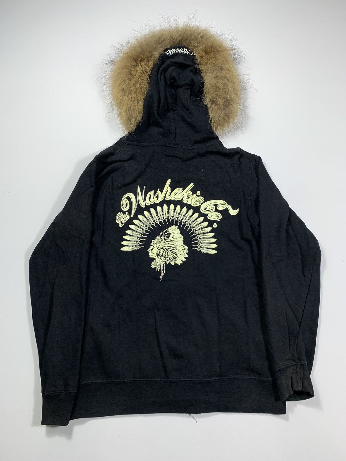 Hysteric Glamour × If Six Was Nine × Japanese Brand Japanese Acoustic Faux Fur Zip Hoodie Jacket Size US M / EU 48-50 / 2 - 2 Thumbnail