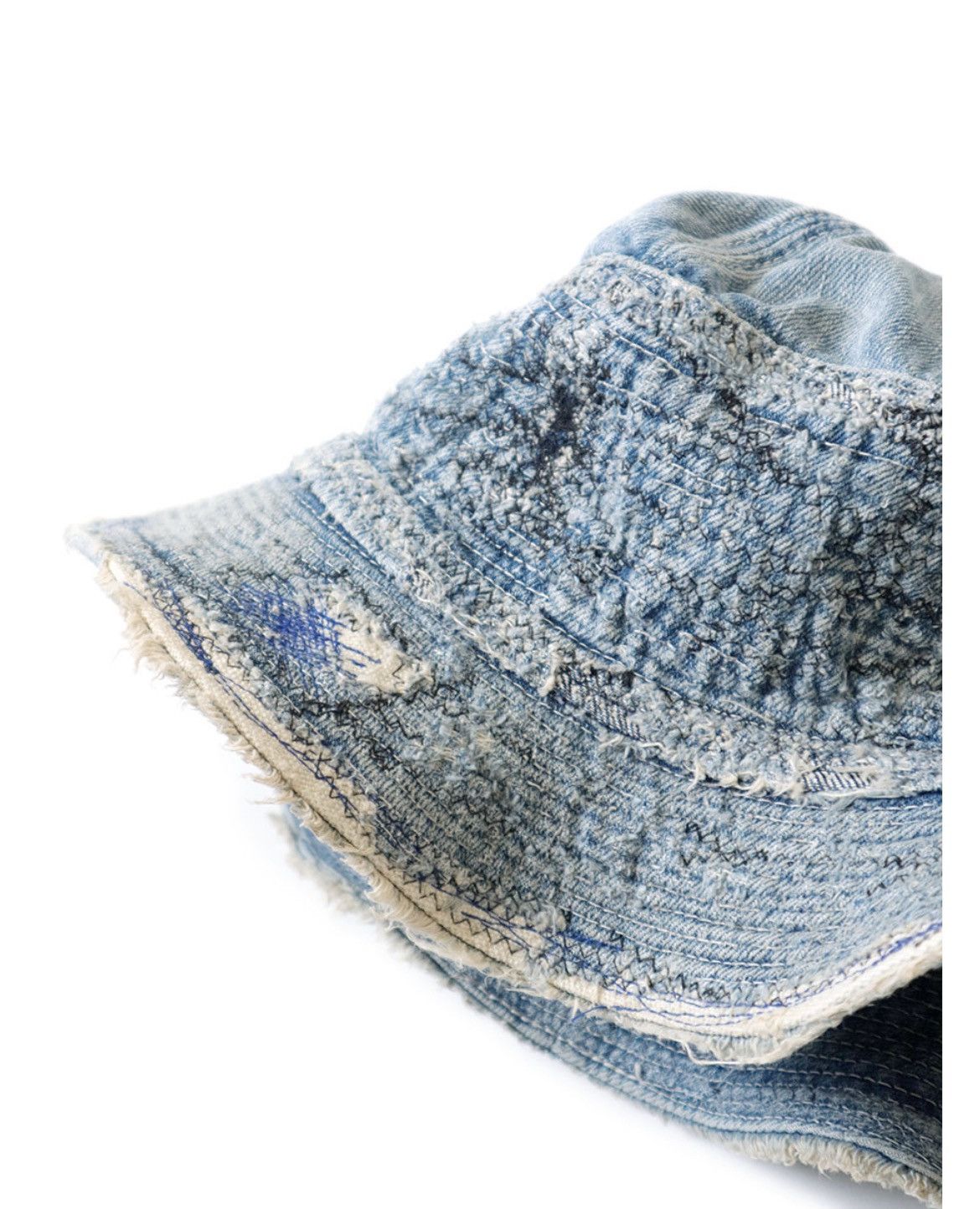 Kapital Kapital 11.5oz old man and sea hat crash denim Size ONE SIZE - 6 Thumbnail