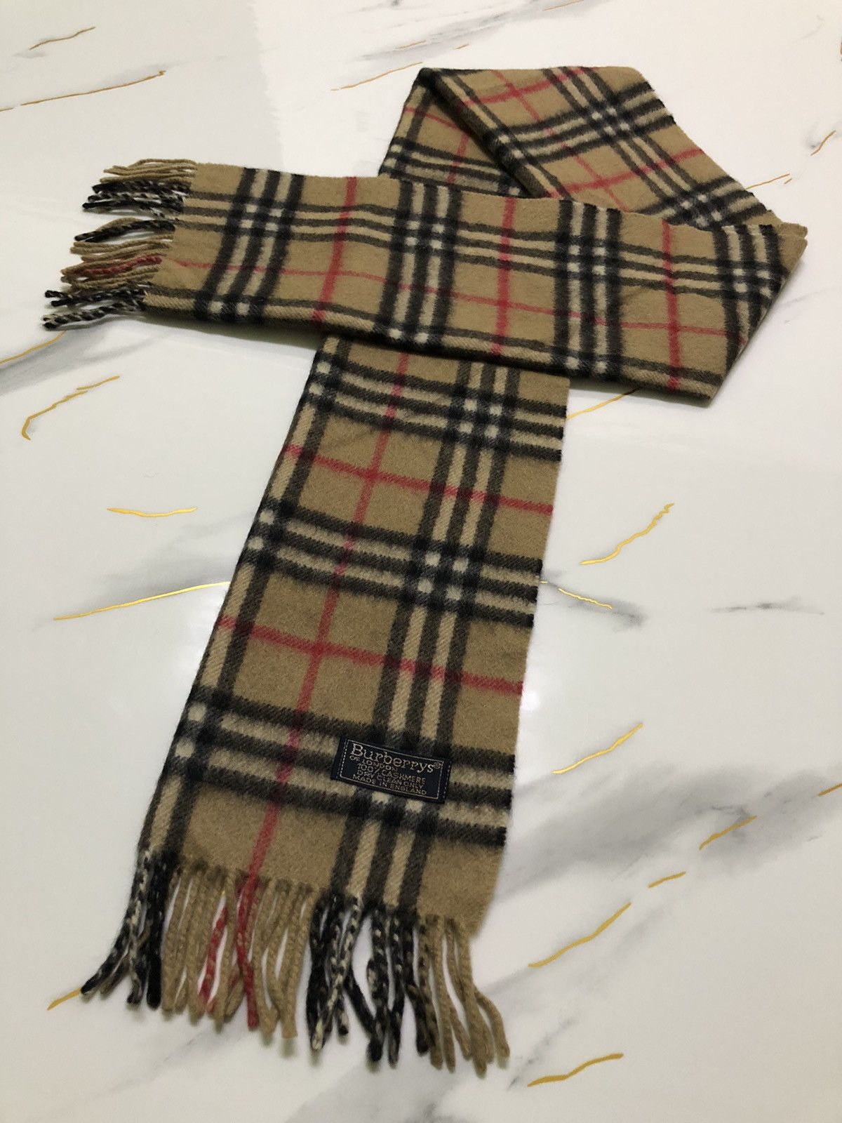 Burberry Vintage Burberry Muffler Scarf Size ONE SIZE - 1 Thumbnail
