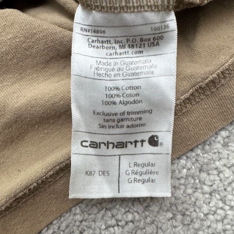 Carhartt Carhartt Shirt Men Large Brown Cotton Pocket Regular Fit Tee Mens Size US L / EU 52-54 / 3 - 6 Thumbnail