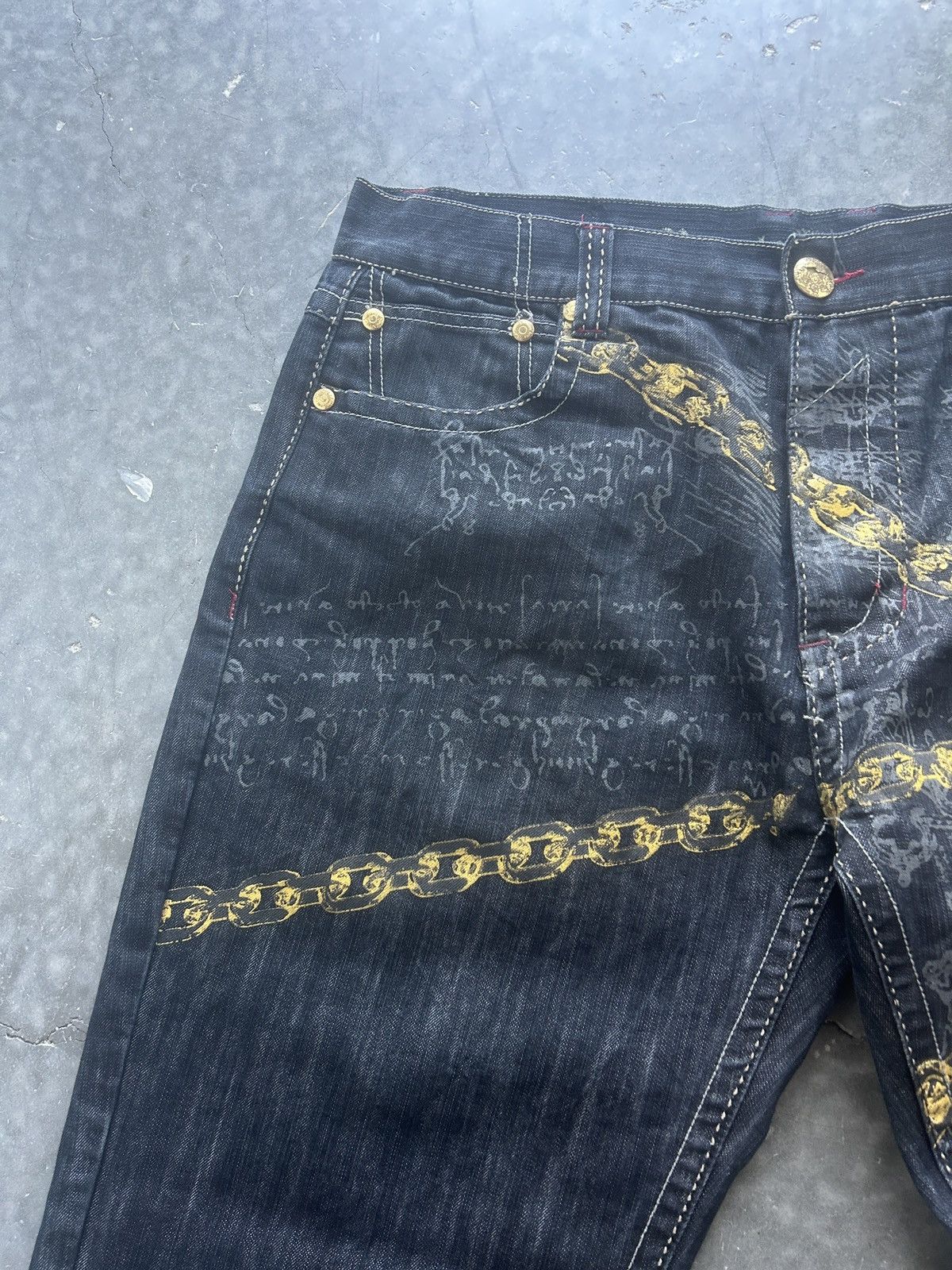 JNCO Crazy Cyber Y2K Royal Army Baggy Jeans Size US 40 / EU 56 - 3 Thumbnail
