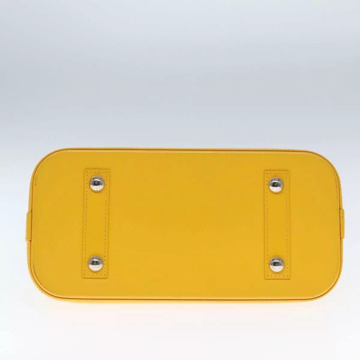 Louis Vuitton LOUIS VUITTON Epi Alma PM Hand Bag Yellow Citron Size ONE SIZE - 14 Thumbnail