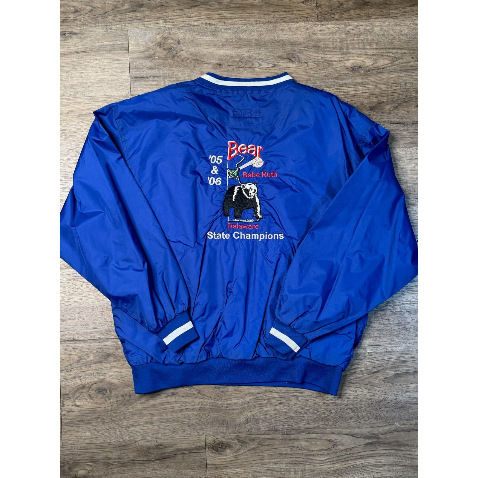 Vintage Vintage Sport-Tek Windbreaker Jacket Men L 2006 Baseball Size US L / EU 52-54 / 3 - 2 Thumbnail