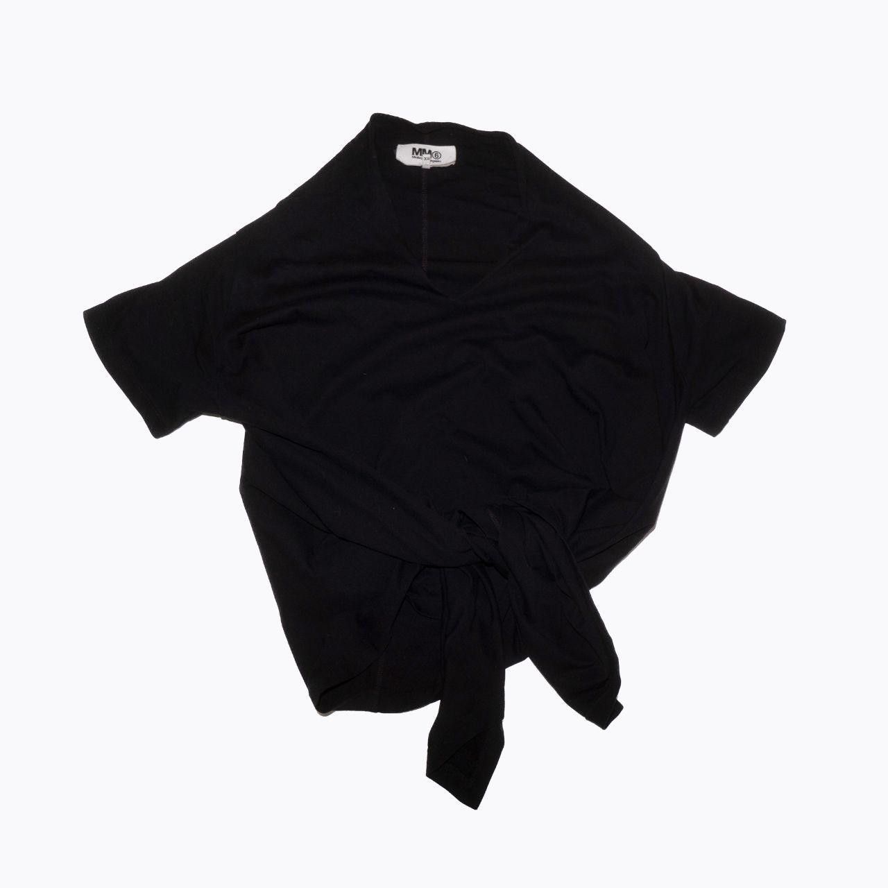 MM6 MM6 Maison Margiela Women's Black T-shirt Size S / US 4 / IT 40 - 3 Thumbnail