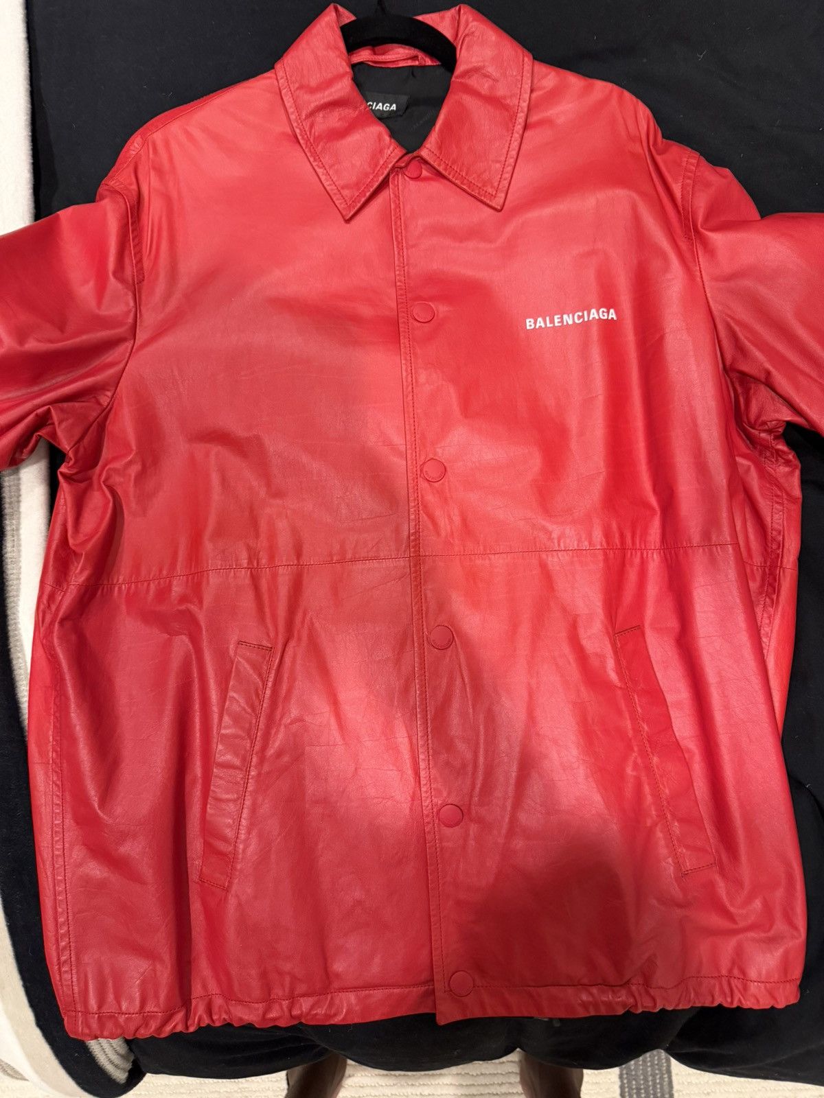 Balenciaga Balenciage 24/7 leather jacket Size US L / EU 52-54 / 3 - 1 Thumbnail