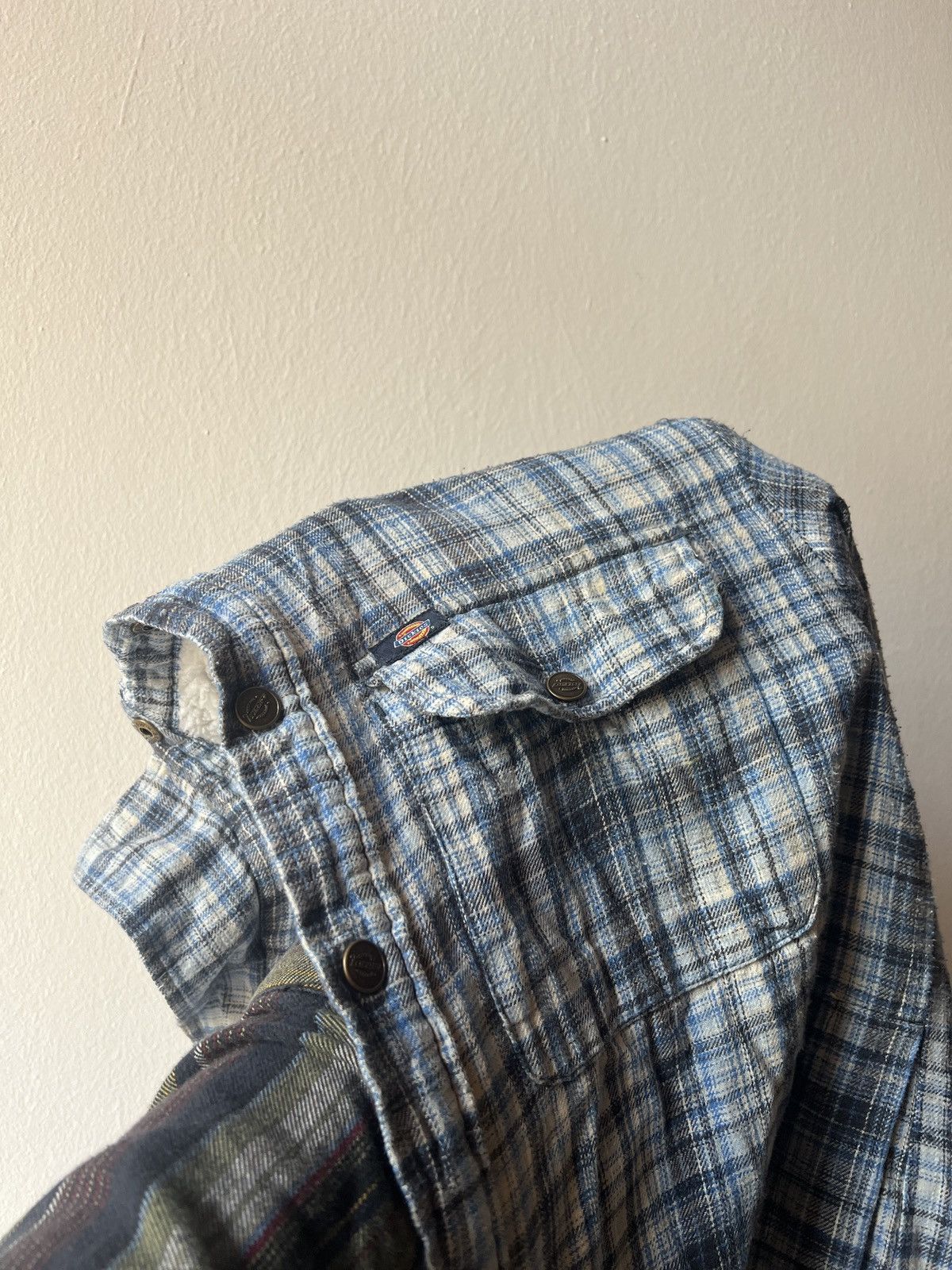 Vintage Dickies Overshirt Winter Jacket 90s Skating Striped
