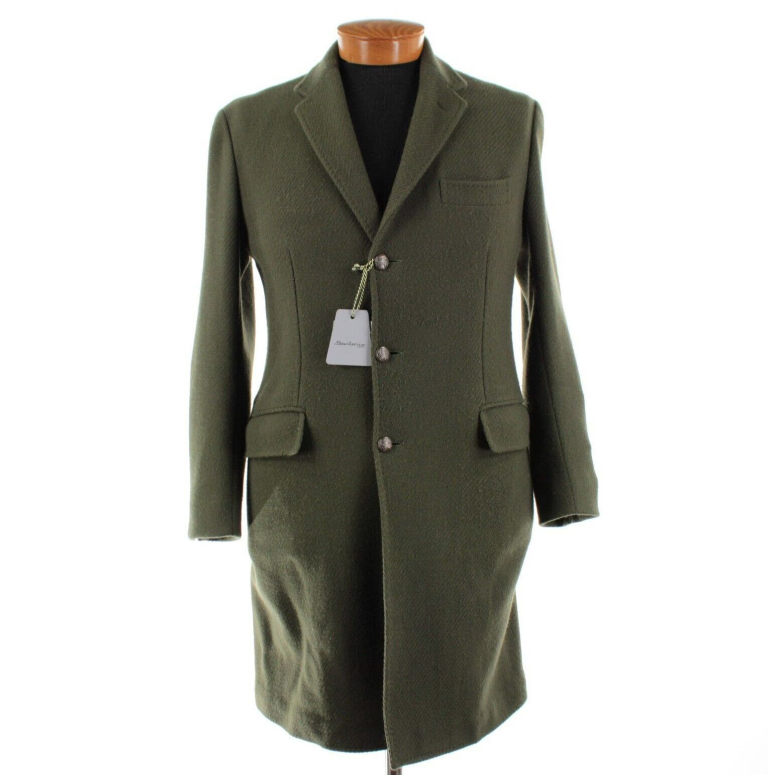 SARTORIO Sartorio Coat Size XS US In Green Wool Size US XS / EU 42 / 0 - 1 Thumbnail