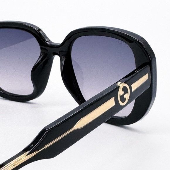 Gucci NEW GUCCI GG1557SK 001 SUNGLASSES SQUARE BLACK GREY GUCCI WO Size ONE SIZE - 10 Thumbnail