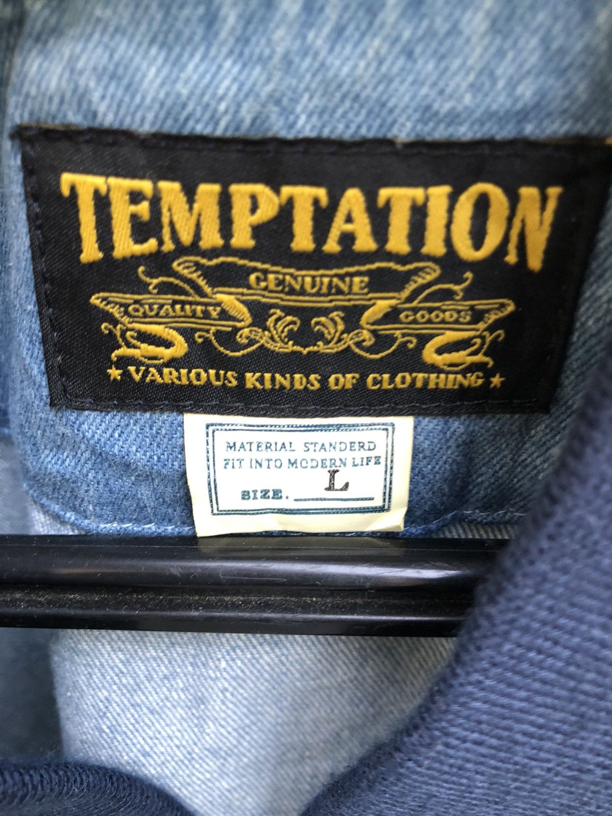 Hysteric Glamour × If Six Was Nine × Japanese Brand TEMPTATION DENIM FLIGHT JACKET Size US L / EU 52-54 / 3 - 7 Thumbnail