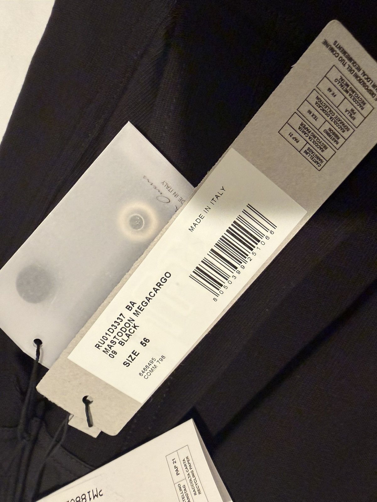 Rick Owens Rick Owens cargo pants. 56/38-40. $1290 Size US 40 / EU 56 - 6 Thumbnail