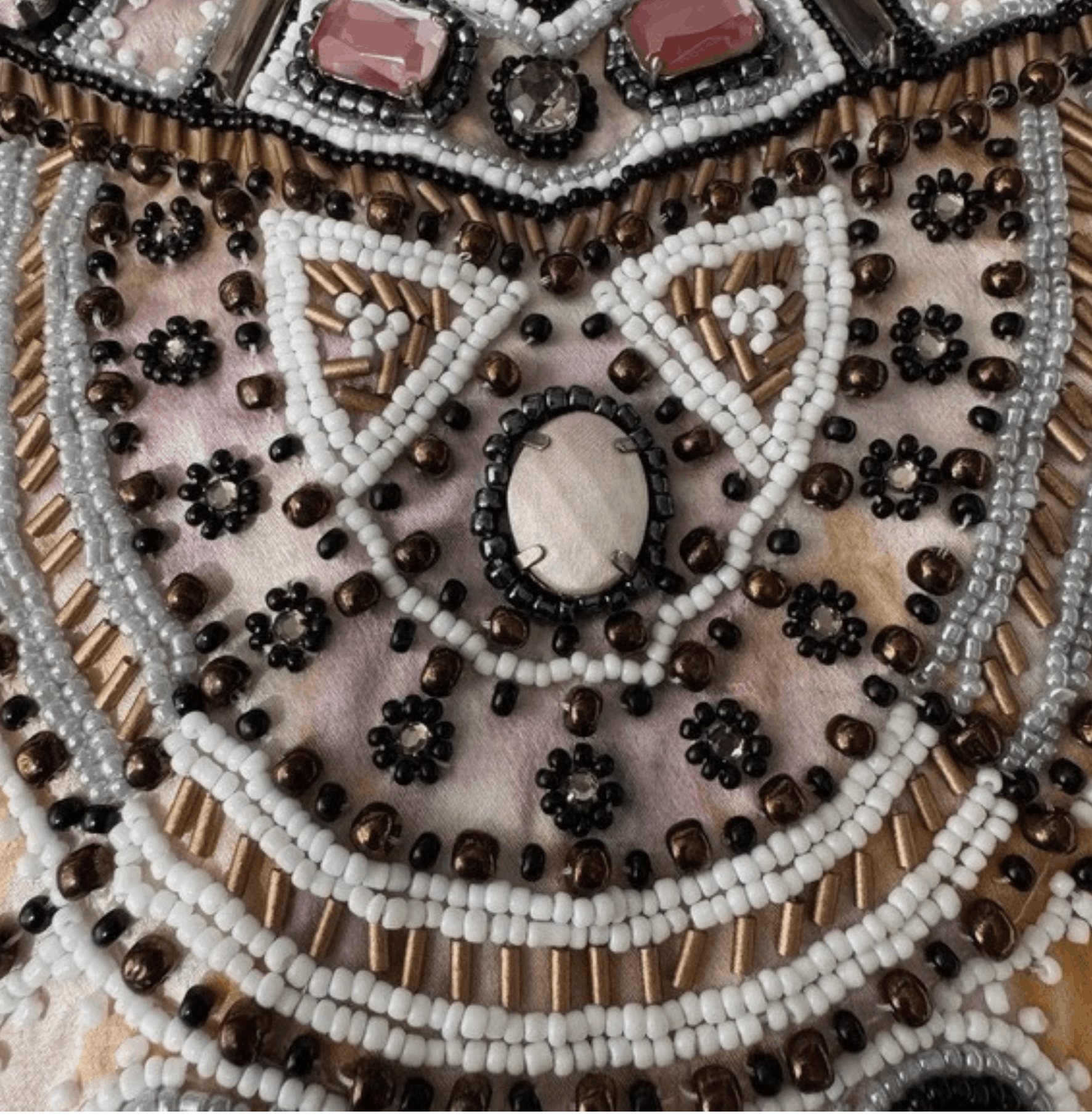 Lafayette 148 Lafayette 148 Cream Beaded Embellished Tunic Top Size M / US 6-8 / IT 42-44 - 14 Thumbnail