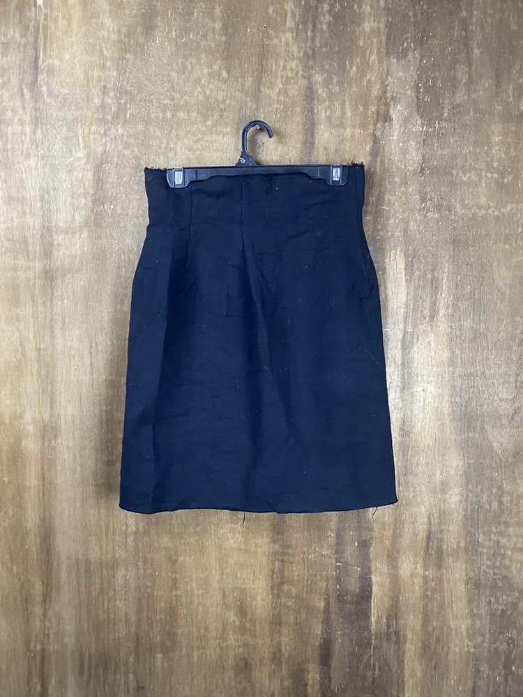 Yohji Yamamoto DL Yohji Yamamoto japan black Skirt #Z093 Size 26" / US 2 / IT 38 - 8 Thumbnail