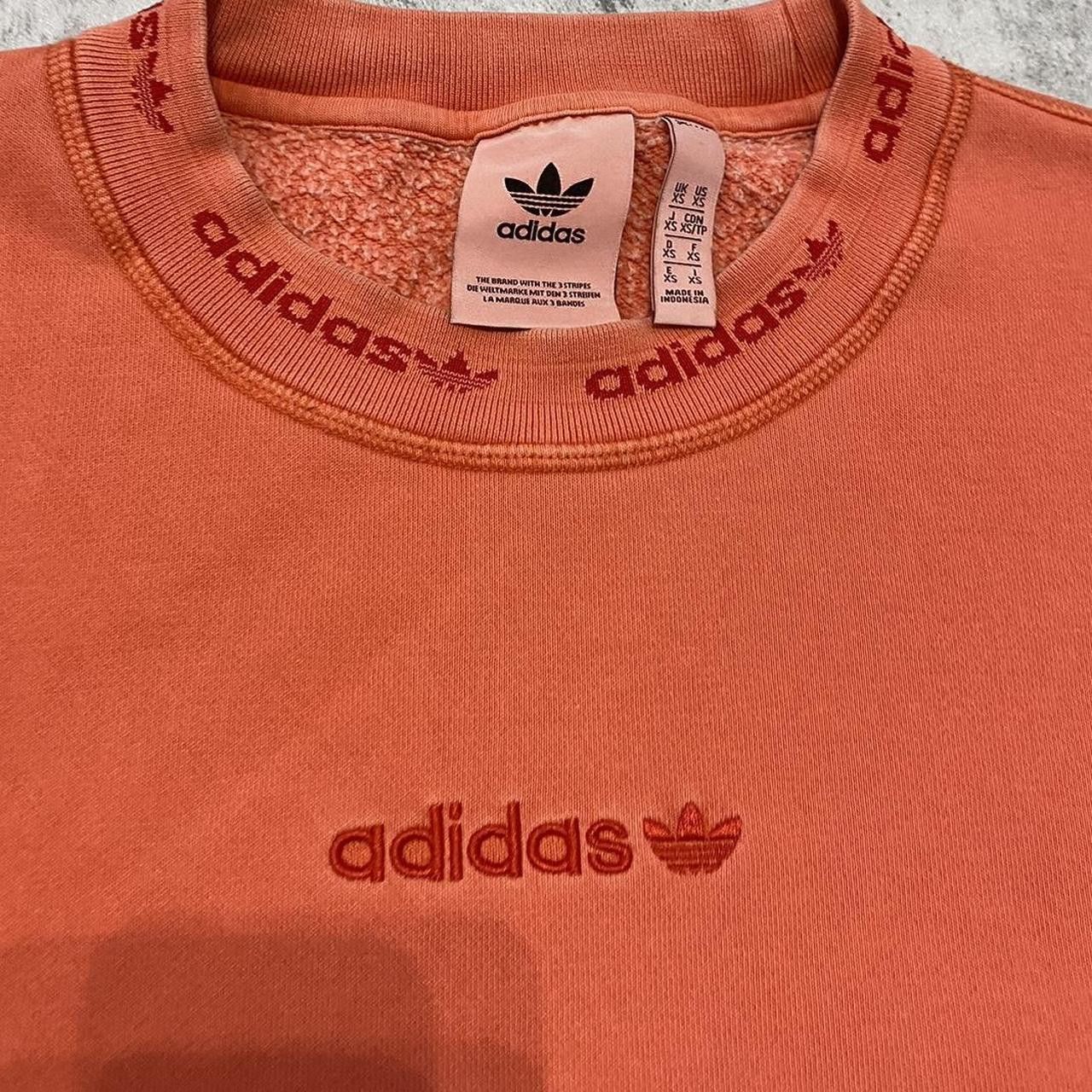 Adidas Adidas orange crewneck Embroidered sweatshirt Size US XS / EU 42 / 0 - 2 Thumbnail