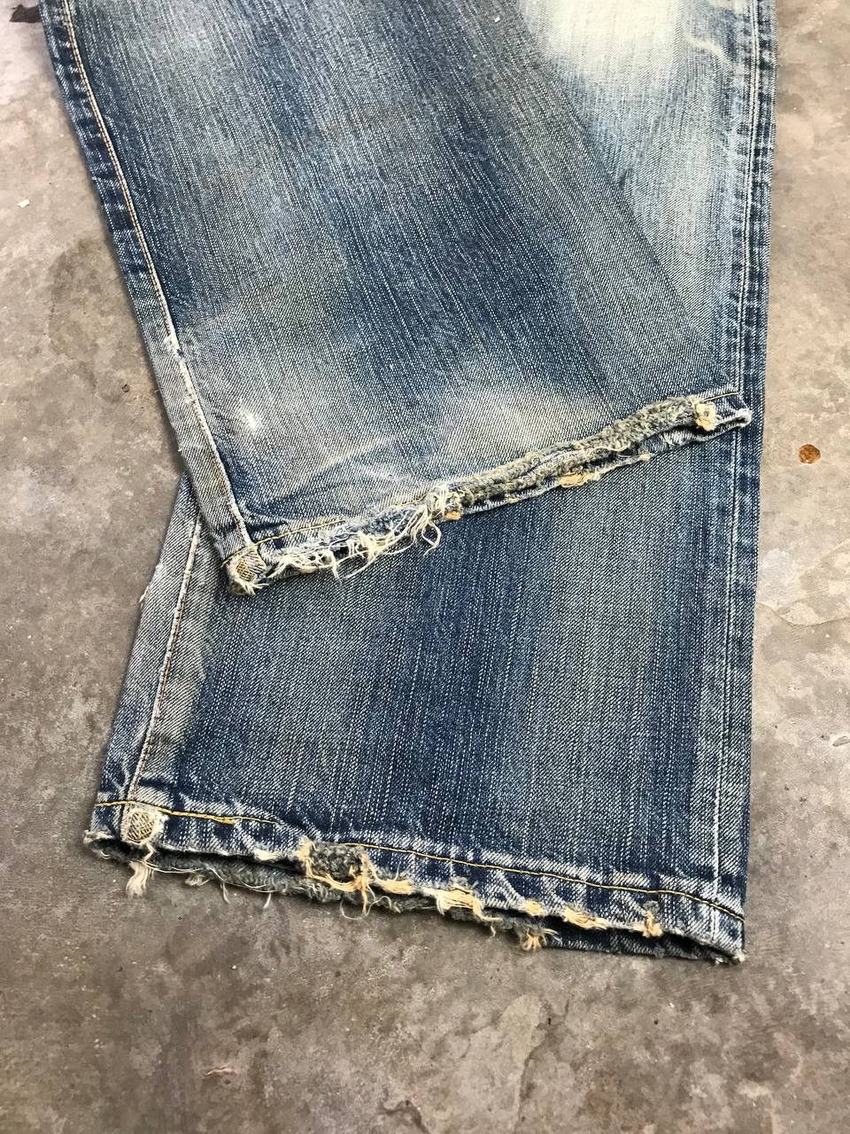 Edwin × Japanese Brand × Vintage Vintage Distressed Edwin Denim Pants Size US 36 / EU 52 - 12 Thumbnail