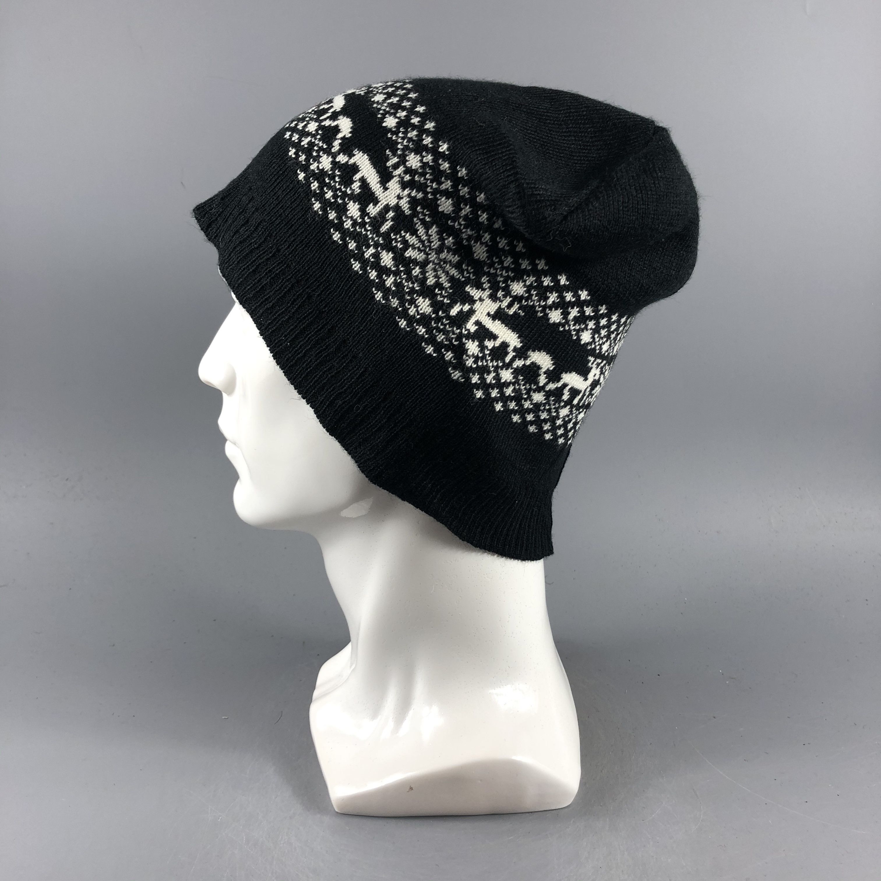 Other × Vintage Unknown Aran Isle Beanie Snow Hat Snow Cap -D148 Size ONE SIZE - 2 Thumbnail