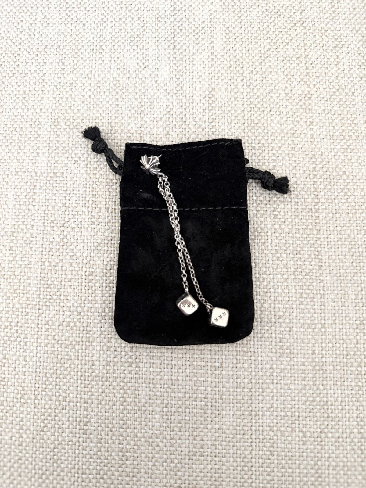 RARE! Chrome Hearts .925 Sliver Dices Earring