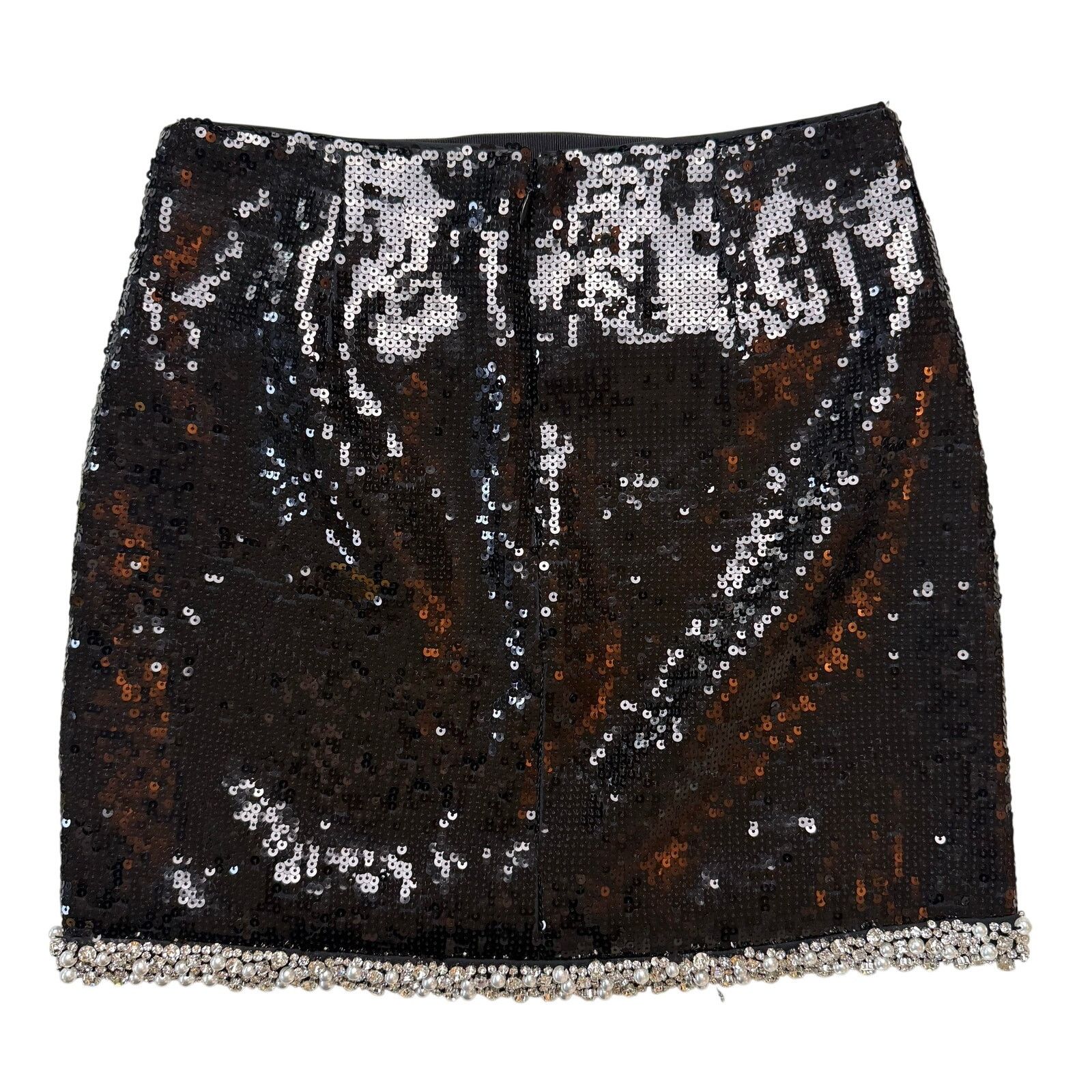 Veronica Beard VERONICA BEARD Perry Sequin Skirt with Pearl Trim Size 25" / US 0 / IT 36 - 10 Thumbnail