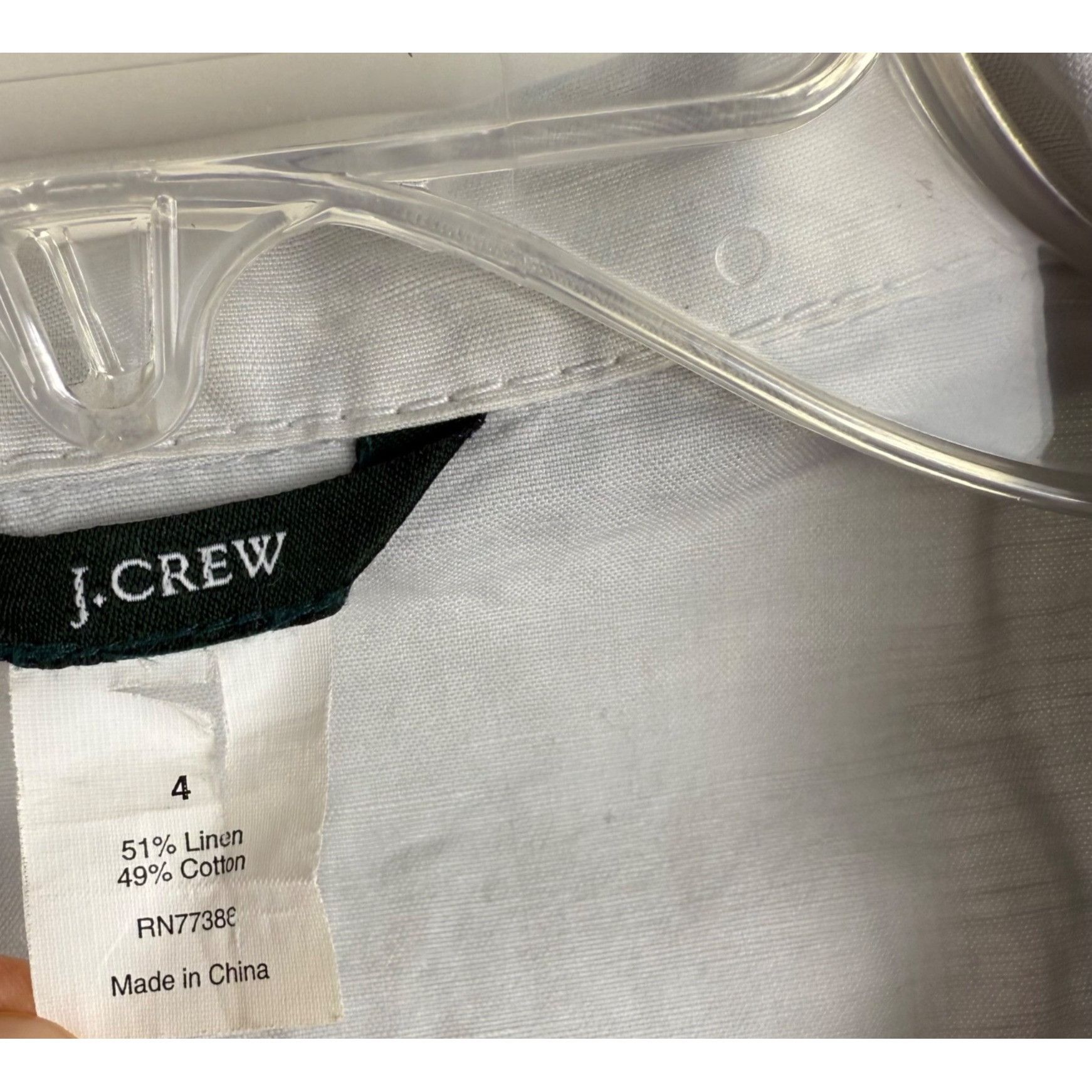 J.Crew J.Crew Double-Button Front Jacket Cotton-Blend Mandarin Coll Size S / US 4 / IT 40 - 2 Thumbnail