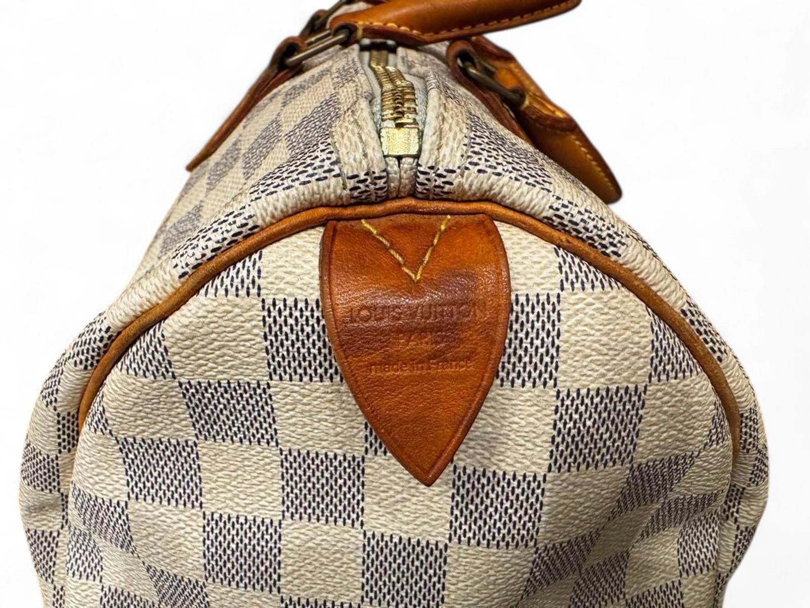 Louis Vuitton Louis Vuitton - Damier Azur Speedy 30 Handbag Size ONE SIZE - 4 Thumbnail