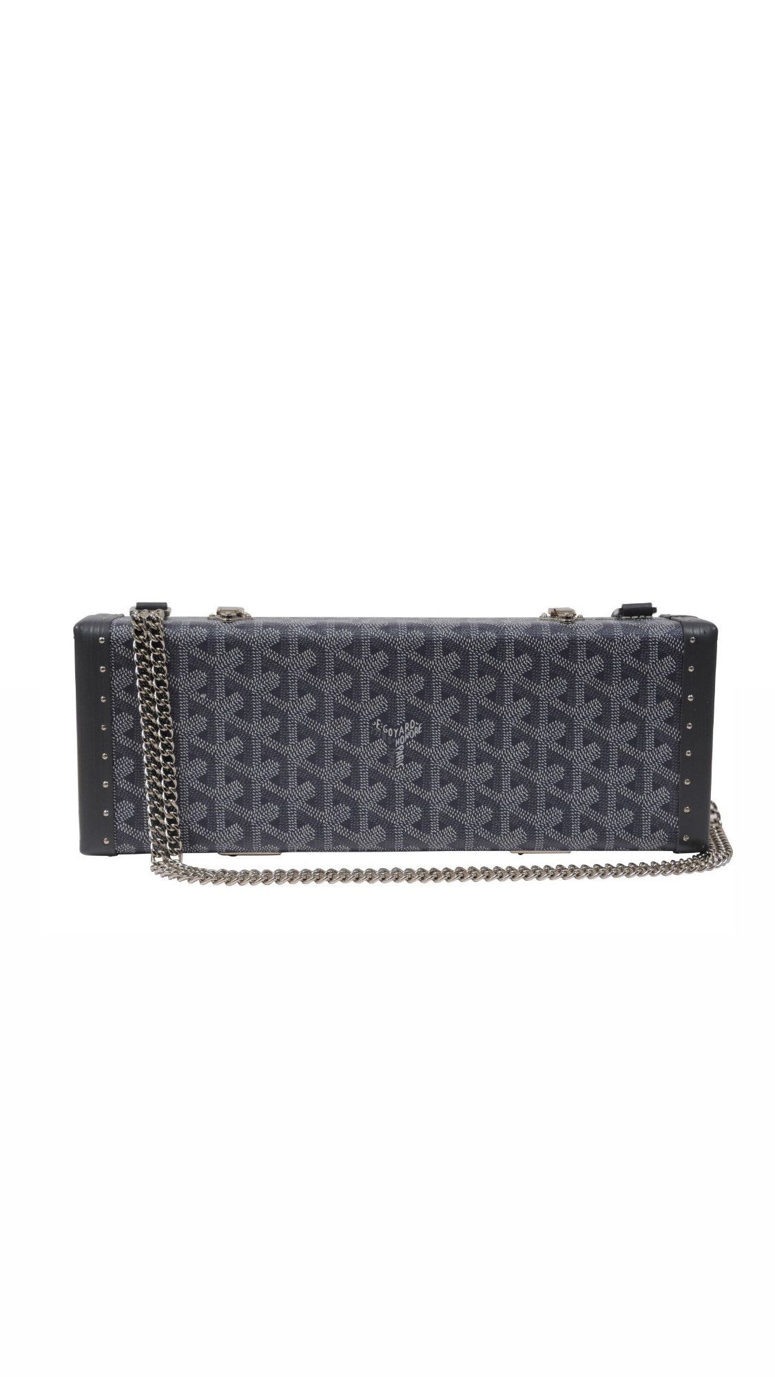 Goyard Saint Honore Trunk Bag Leather Gray Shoulder Rectangle Size ONE SIZE - 1 Thumbnail