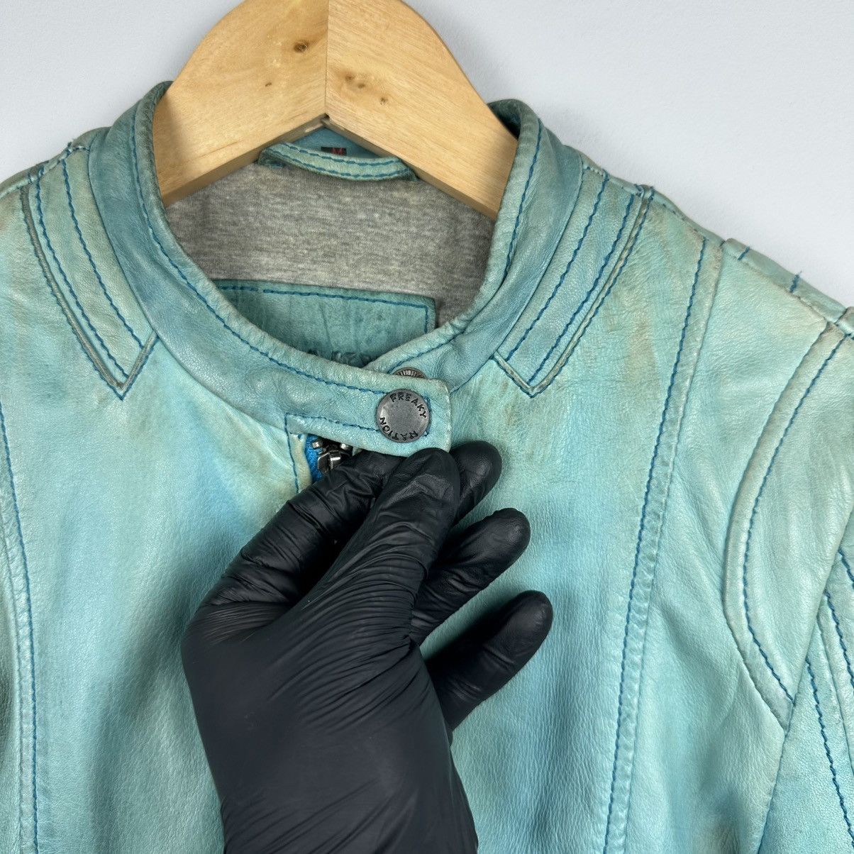 Vintage Vintage Rare Freaky Nation Crazy Faded Leather Jacket Size M / US 6-8 / IT 42-44 - 12 Thumbnail