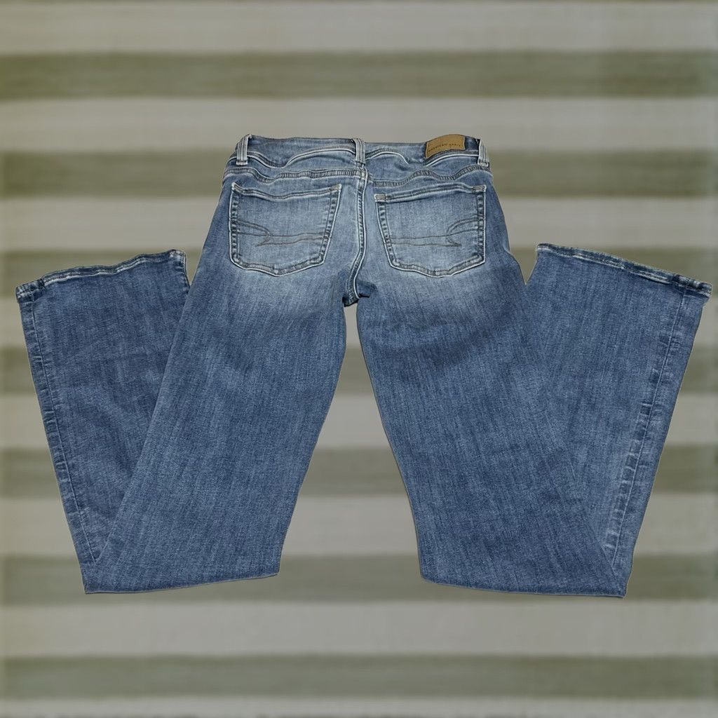 American Eagle Outfitters American Eagle Kick Boot Jeans Women's 00 Reg 25x31 Blue Size 24" / US 00 / IT 34 - 1 Thumbnail