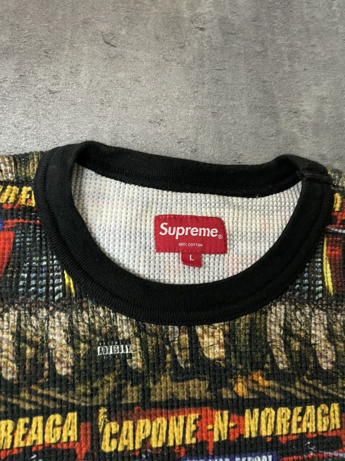 Japanese Brand × Supreme Supreme Capone n Noreaga War Report Waffle Longleeve Shirt Size US L / EU 52-54 / 3 - 4 Thumbnail