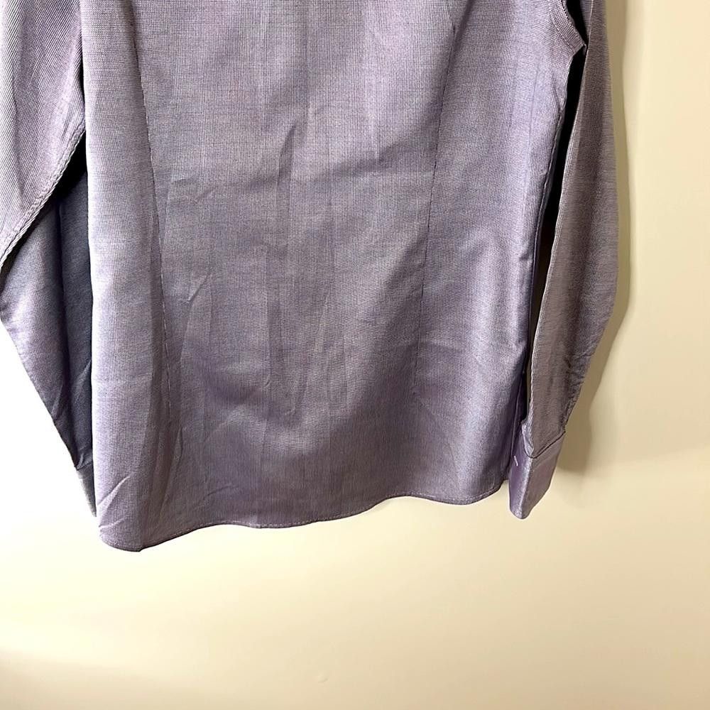 Hugo Boss Slim Fit- BOSS Selection - sz15.5 - Lavender/Silver-100% Ctn Size 38R - 8 Thumbnail