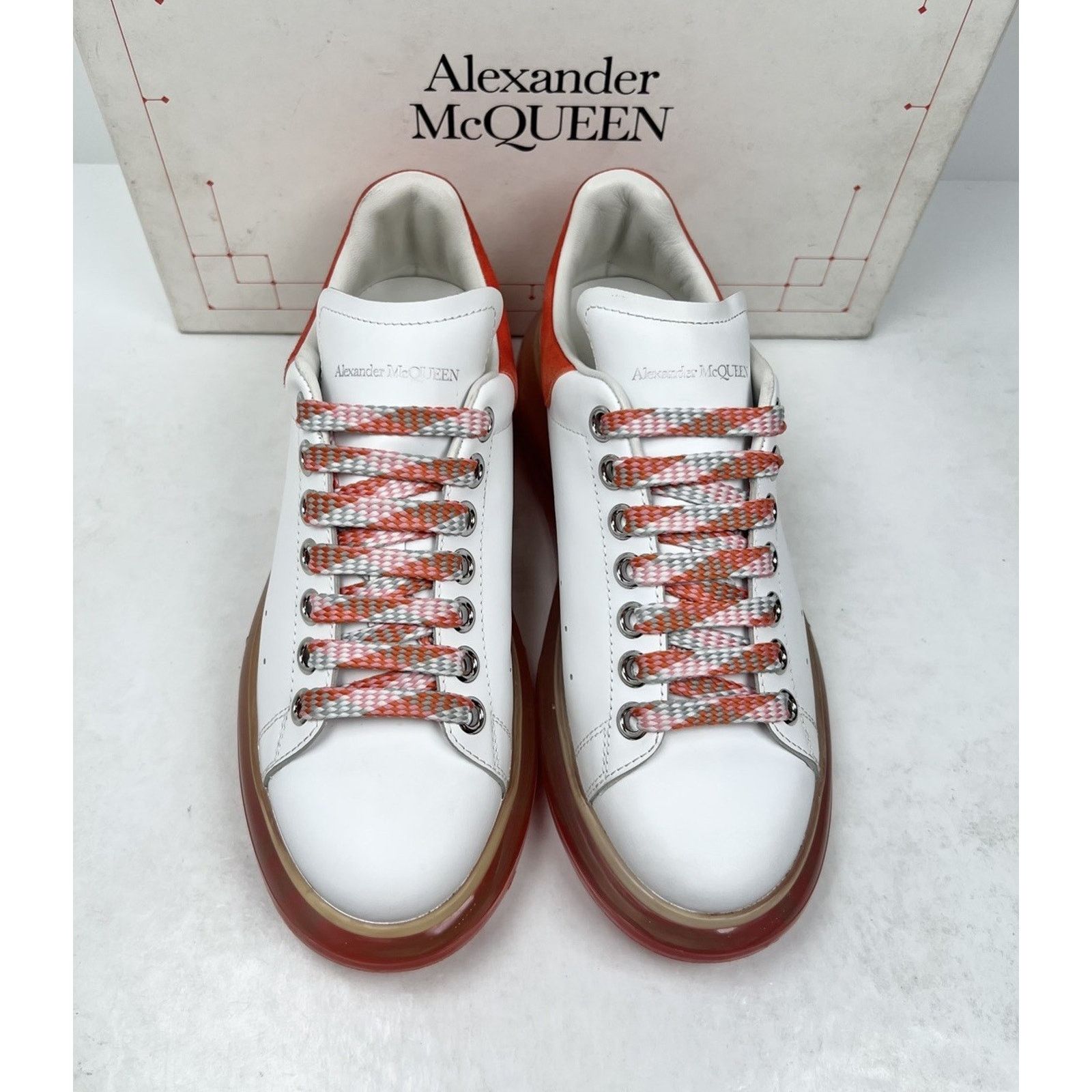 Alexander McQueen Size 38EU/8W - Alexander McQueen Clear Sole Sneakers🧡 Size US 8 / IT 38 - 3 Thumbnail