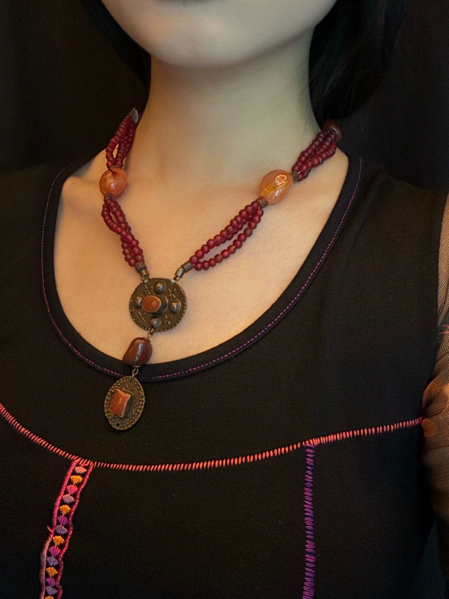 Vintage Italian Brand Ethnic Vintage Archive Necklace Size ONE SIZE - 2 Thumbnail