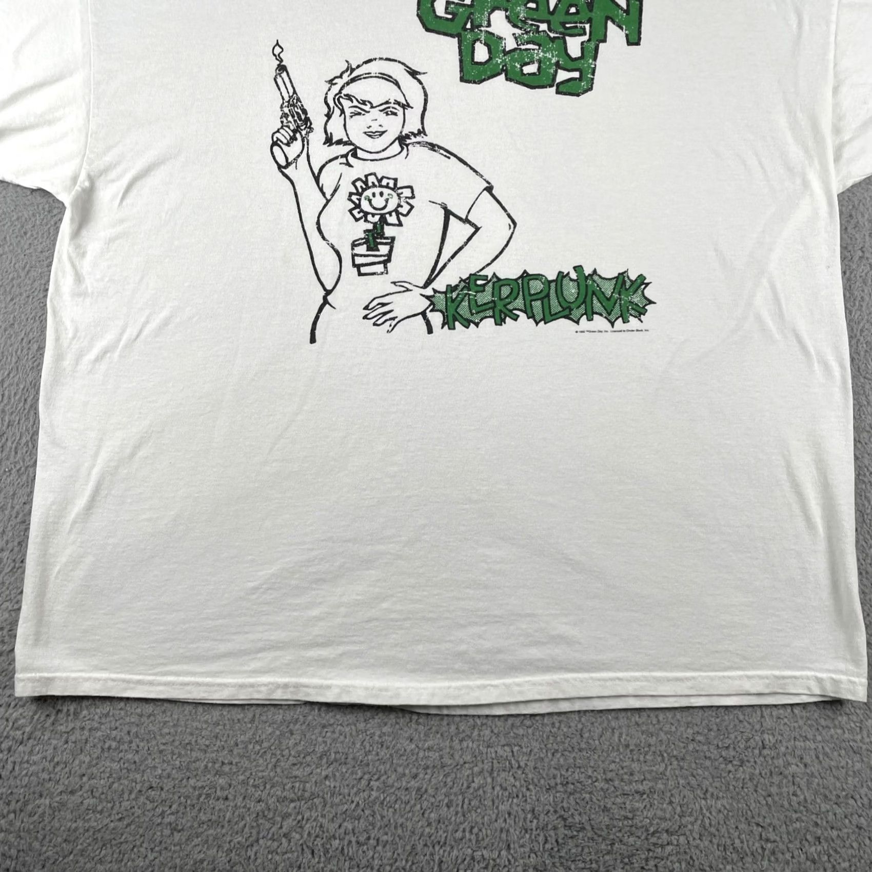 Gildan VINTAGE Green Day Kerplunk 1992 Gildan Heavy Cotton 2XL Shirt Mens Size US XXL / EU 58 / 5 - 5 Thumbnail