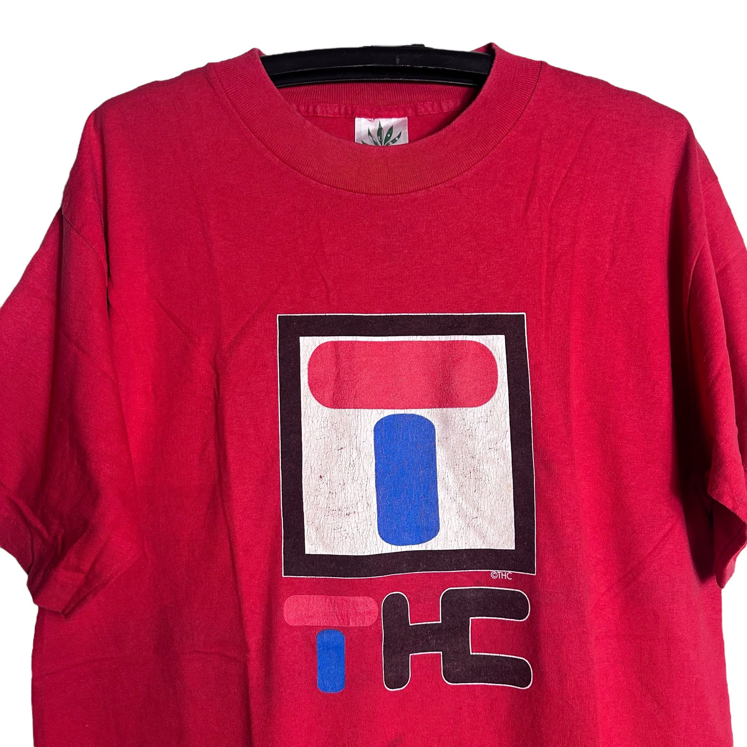 Vintage 🔥RARE🔥Vintage 90s THC Skateboard T-shirt Single Stich Size US XL / EU 56 / 4 - 2 Thumbnail