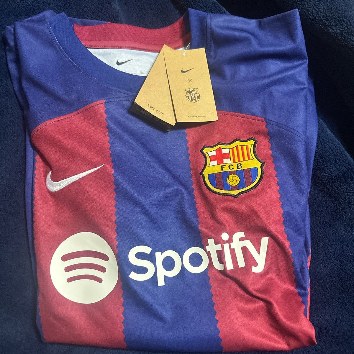 Nike Barcelona Jersey Size US XL / EU 56 / 4 - 2 Thumbnail