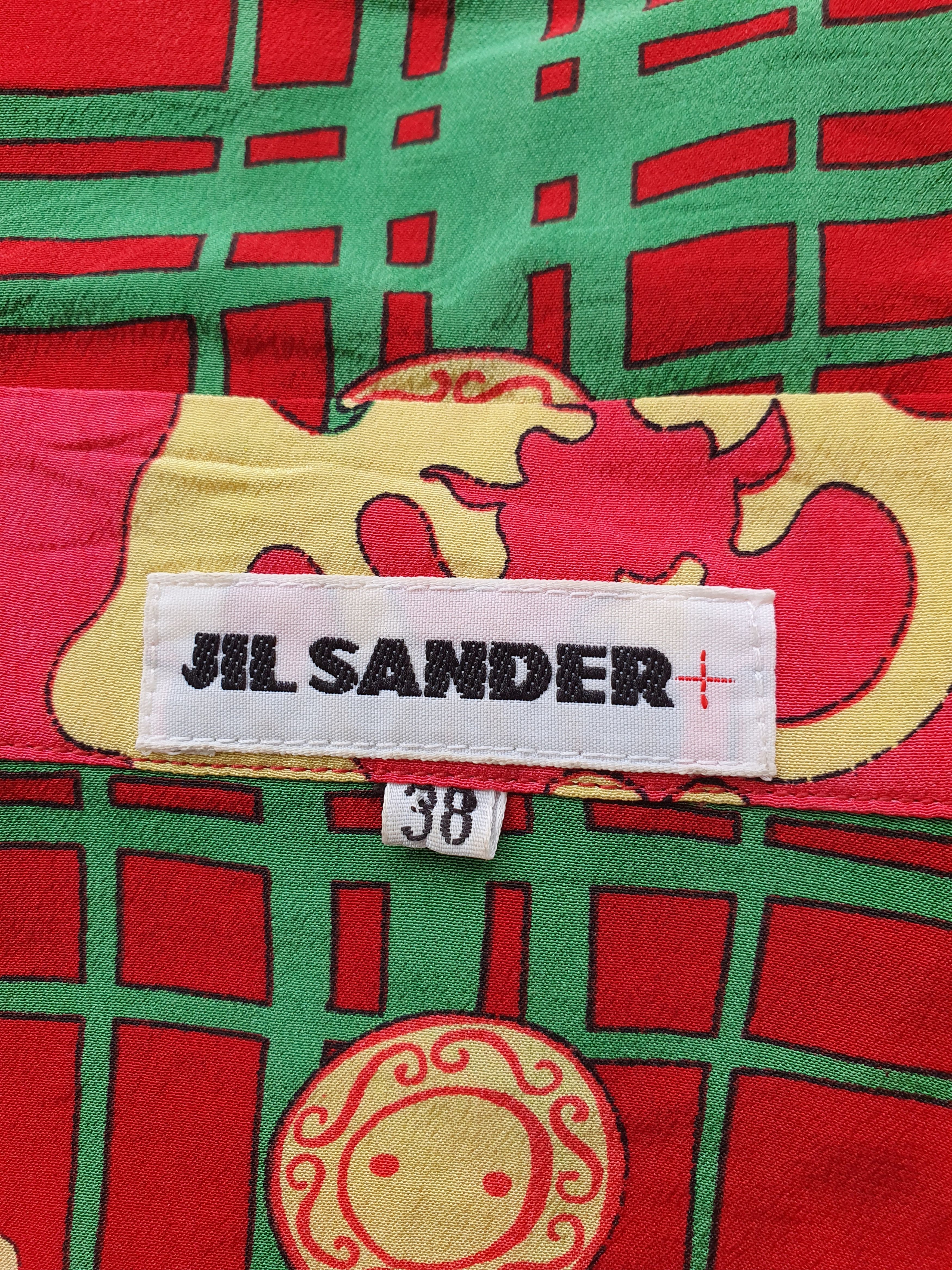 Jil Sander 1980s Vintage Silk Shirt Size US M / EU 48-50 / 2 - 6 Thumbnail