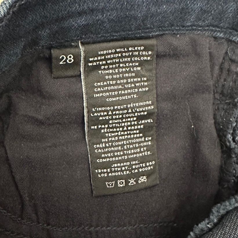 J Brand J Brand Rhythm Dark Wash Ankle Zip Denim Jeans 28 Size 28" / US 6 / IT 42 - 7 Thumbnail