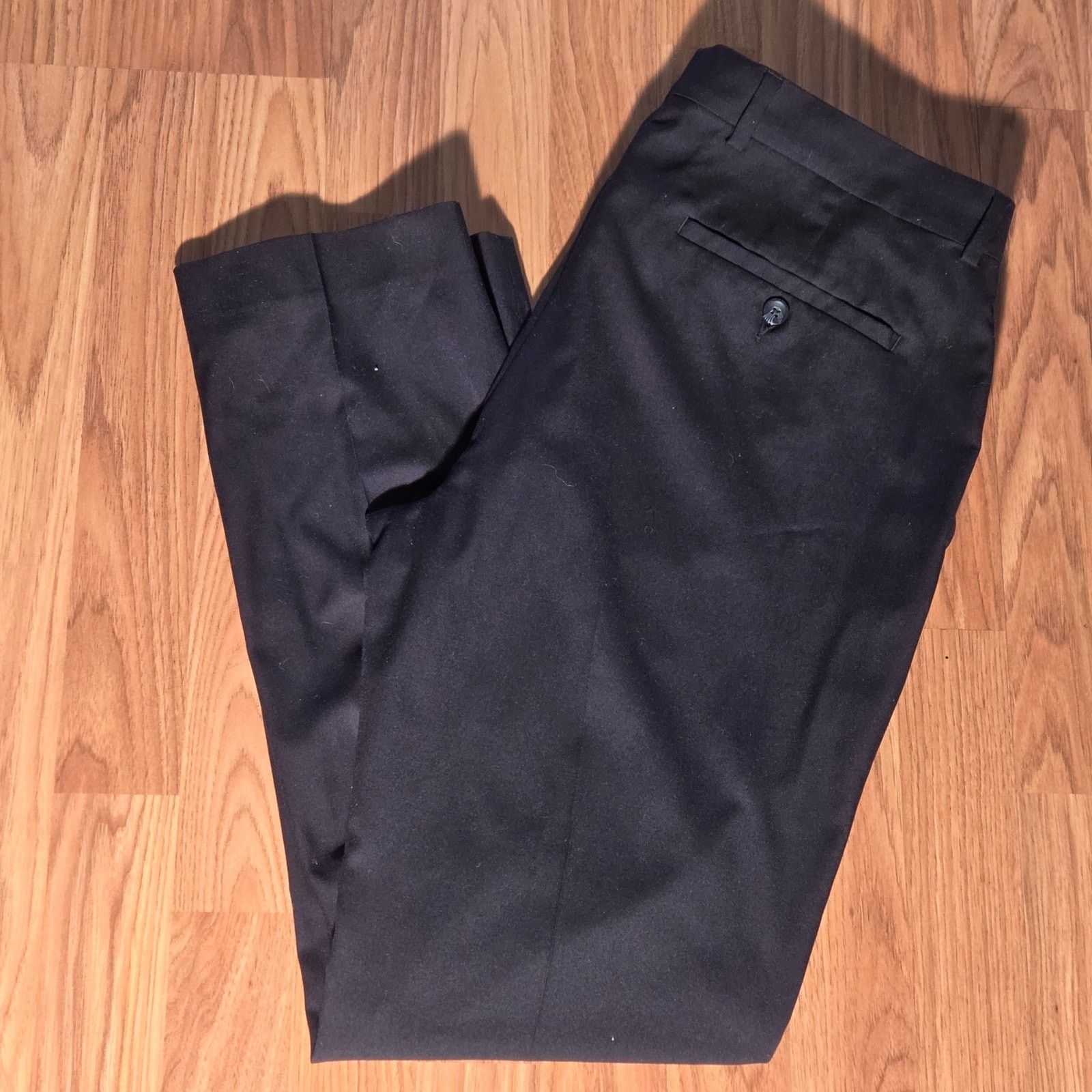 Kenneth Cole Kenneth Cole Black Dress Pants - Men's 34x30 Size US 34 / EU 50 - 4 Thumbnail