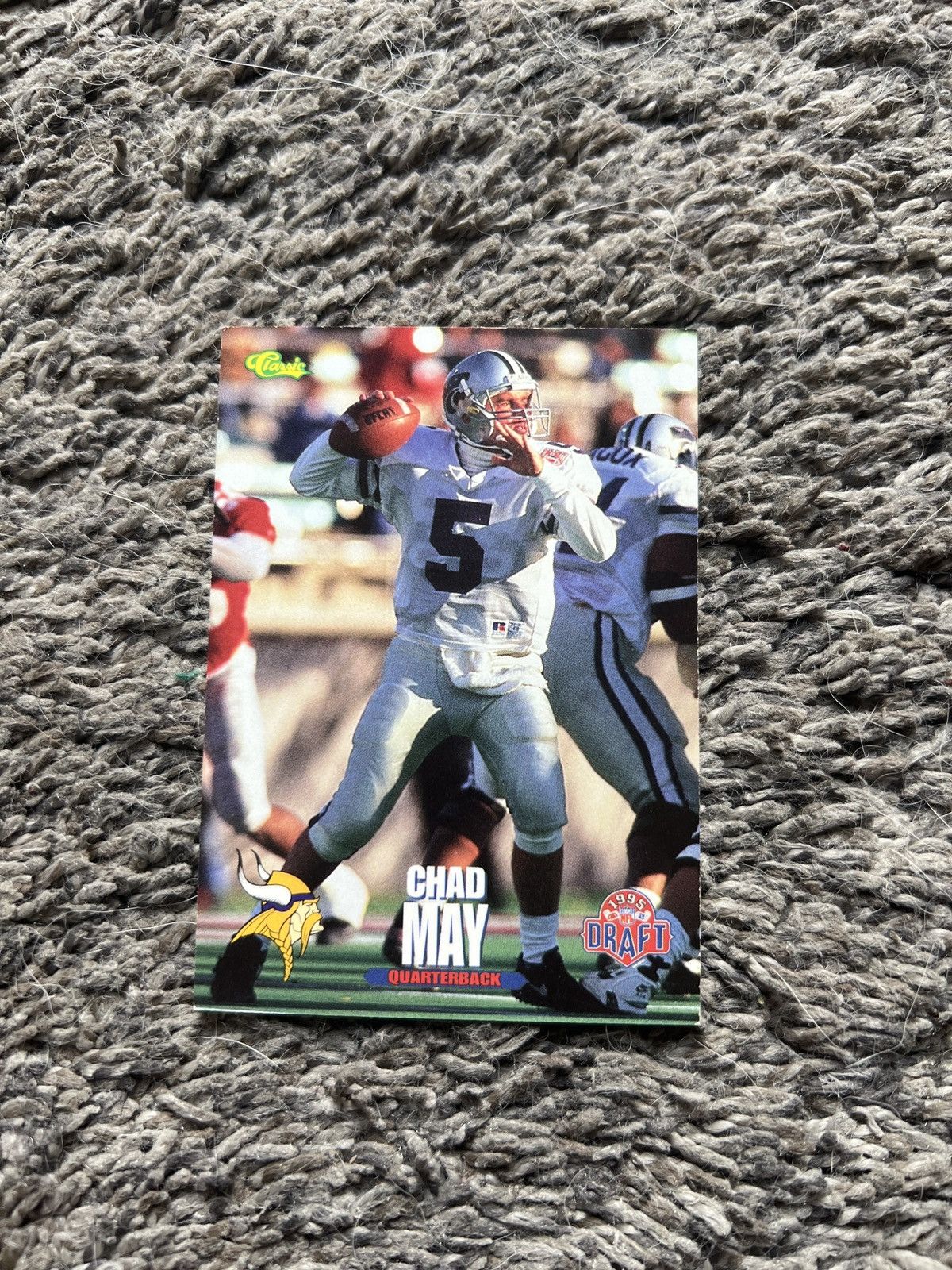 NFL 1995 Classic #34 Chad May Card Size ONE SIZE - 1 Thumbnail