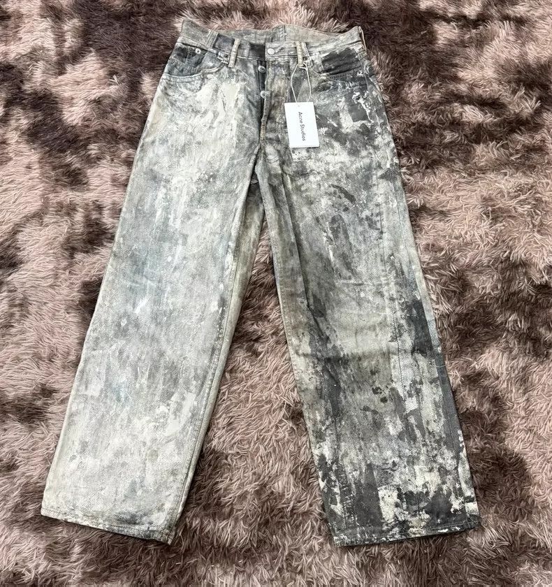 Acne Studios Acne Studios FW23 Distressed Wide-Leg Jeans Size US 44 / EU 60 - 1 Thumbnail
