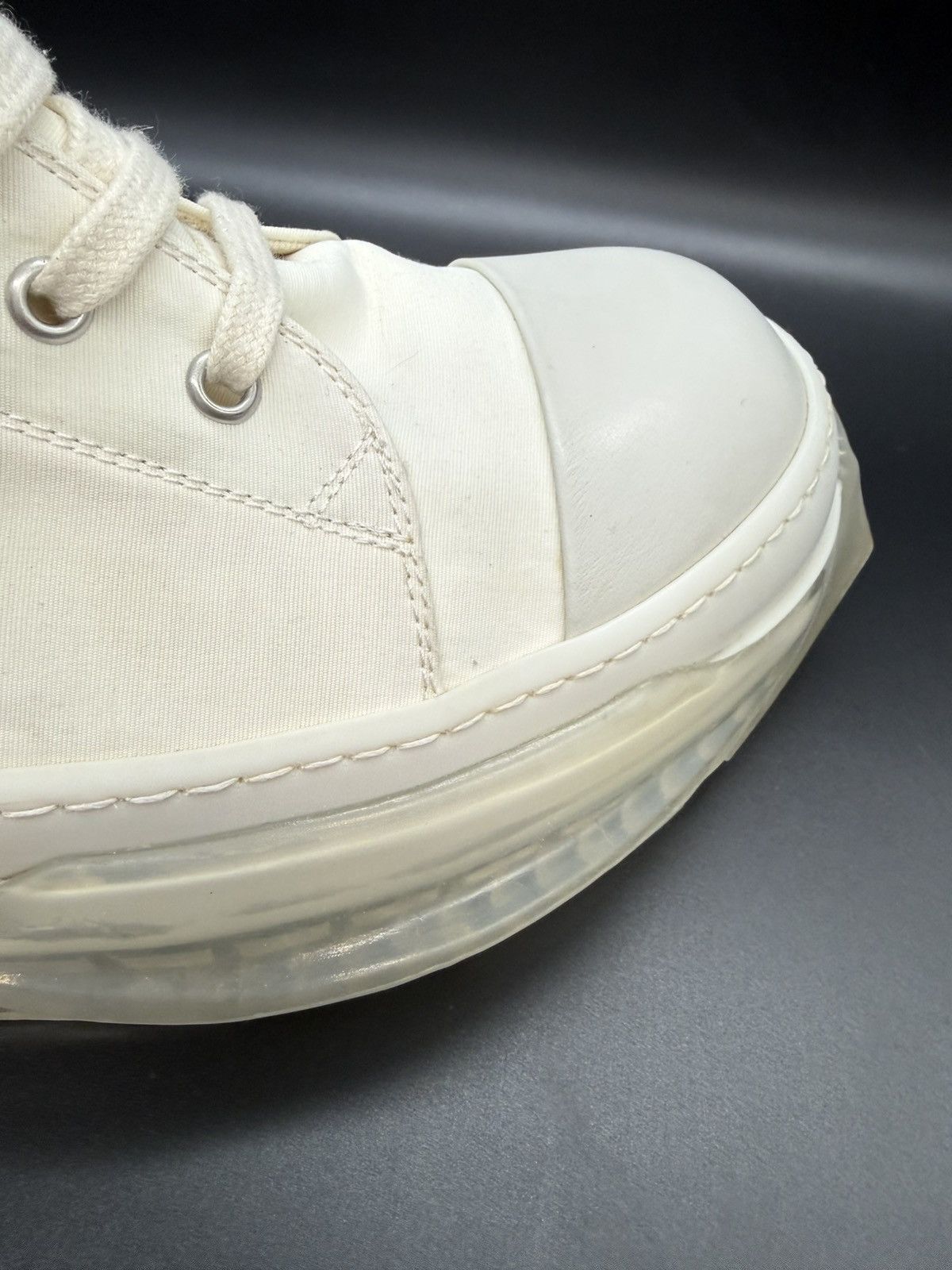 Rick Owens Drkshdw Rick Owens DRKSHDW Abstract Low — Milk/Clear · EU 45 Size US 12 / EU 45 - 4 Thumbnail