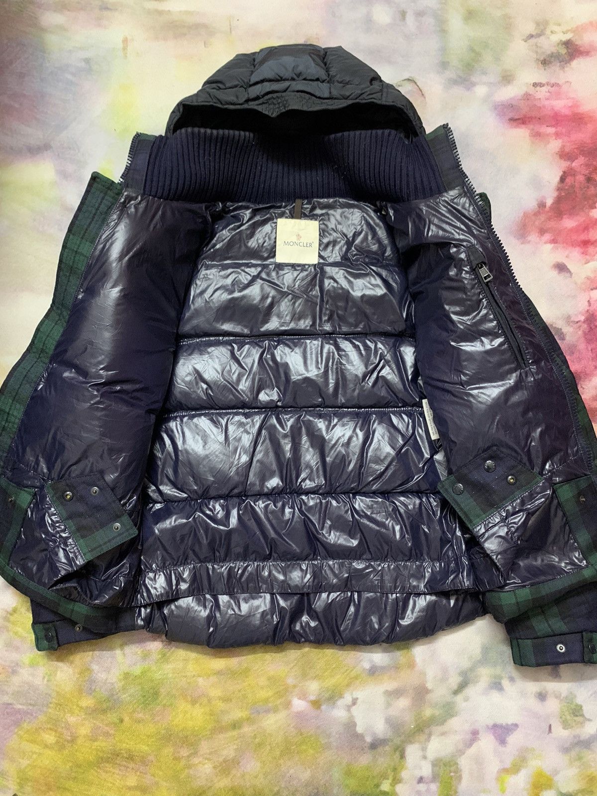 Moncler MONCLER Defense Green Wool Down Puffer Jacket Size US M / EU 48-50 / 2 - 15 Thumbnail