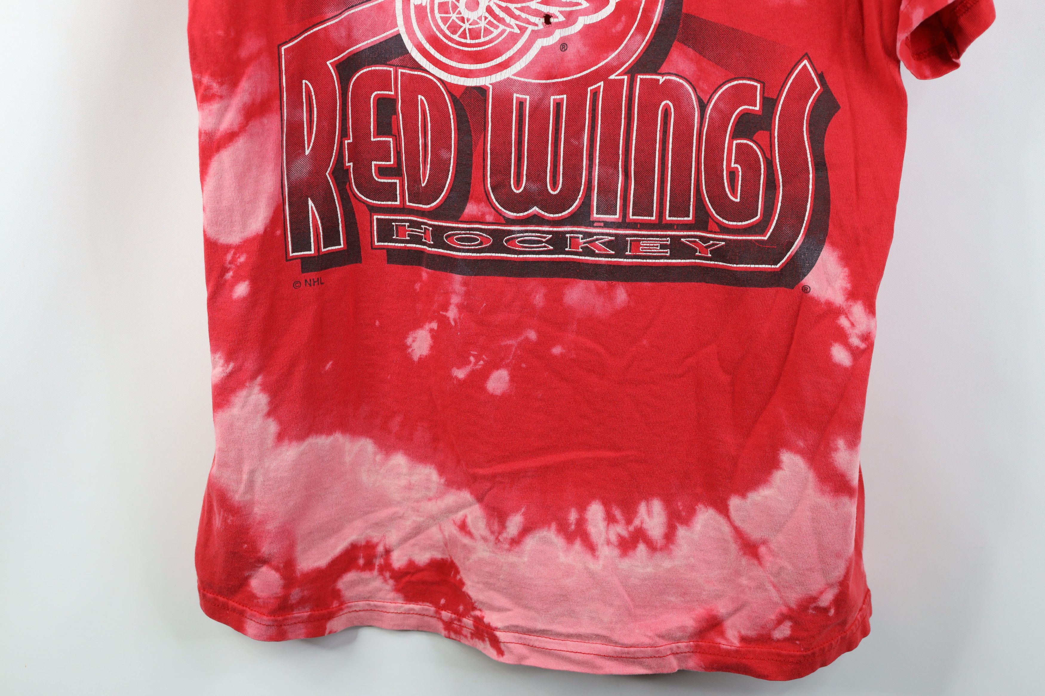 Vintage Vintage 90s Detroit Red Wings Hockey Short Sleeve T-Shirt Size US L / EU 52-54 / 3 - 3 Thumbnail