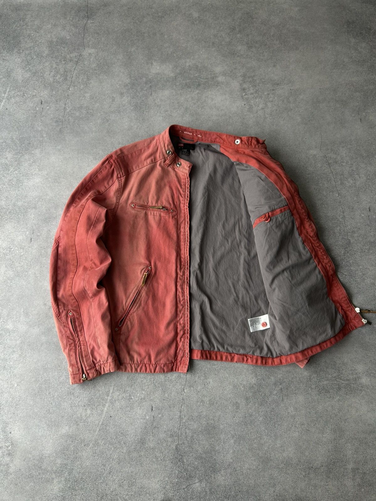 Diesel Vintage Diesel Mixed colour biker jacket mens 🥩🥩🥩 Size US XL / EU 56 / 4 - 2 Thumbnail