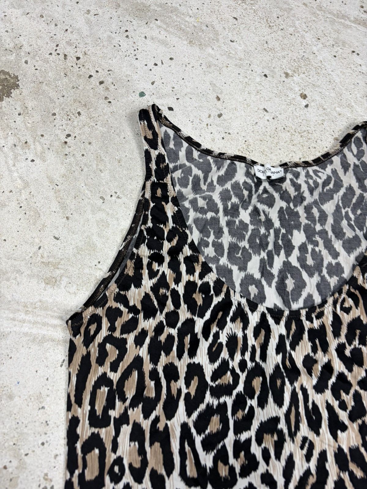 Dolce & Gabbana Vintage 2000s Dolce & Gabbana Underwear Leopard Print Tank Size S / US 4 / IT 40 - 7 Thumbnail