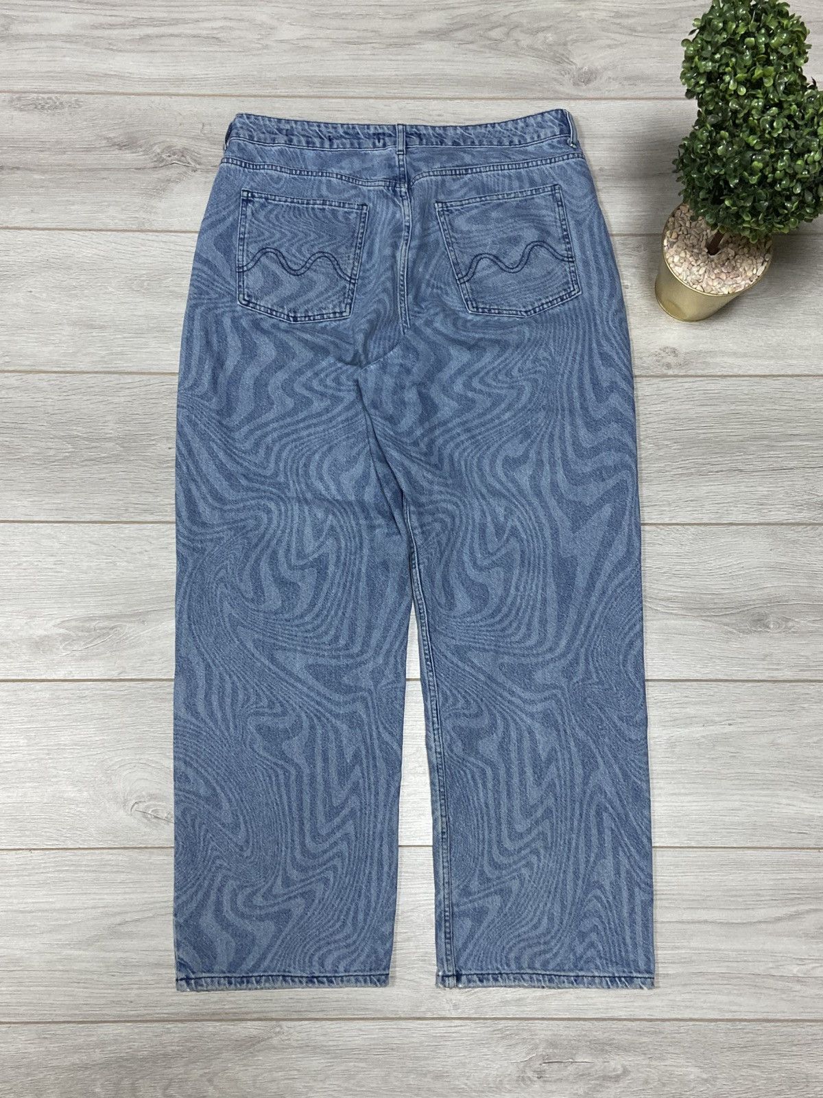 Jaded London Jaded RARE Y2K waves divorces vintage wide jeans Size US 36 / EU 52 - 3 Thumbnail
