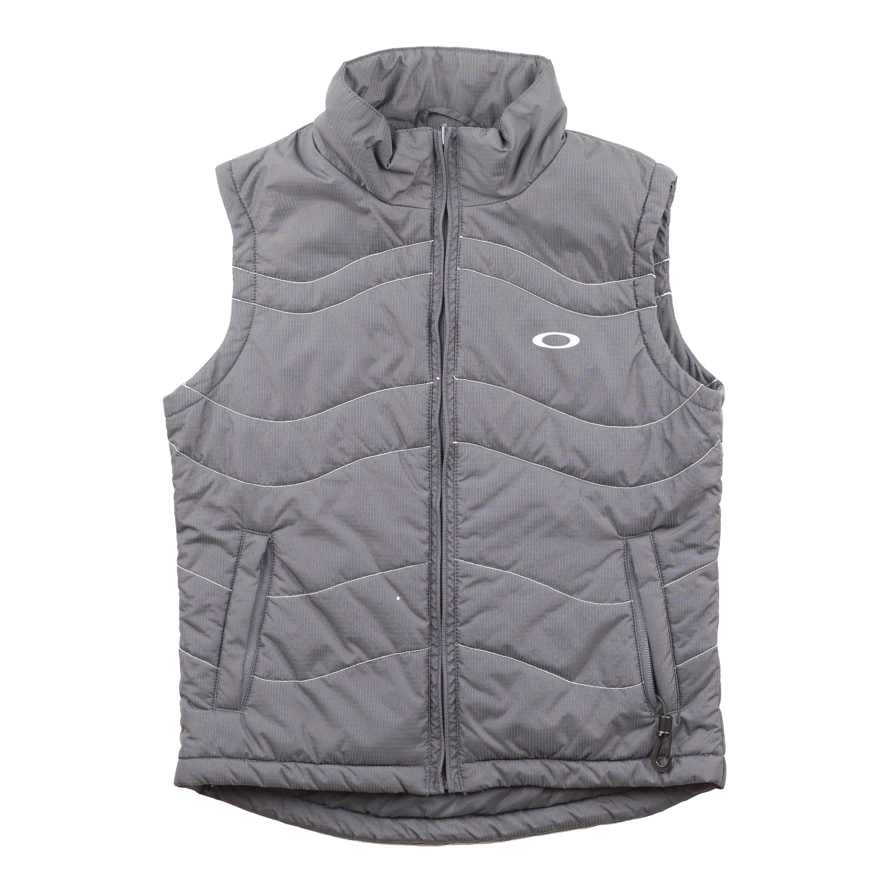 image of Oakley Grey Puffer Vest, Women's (Size Small)